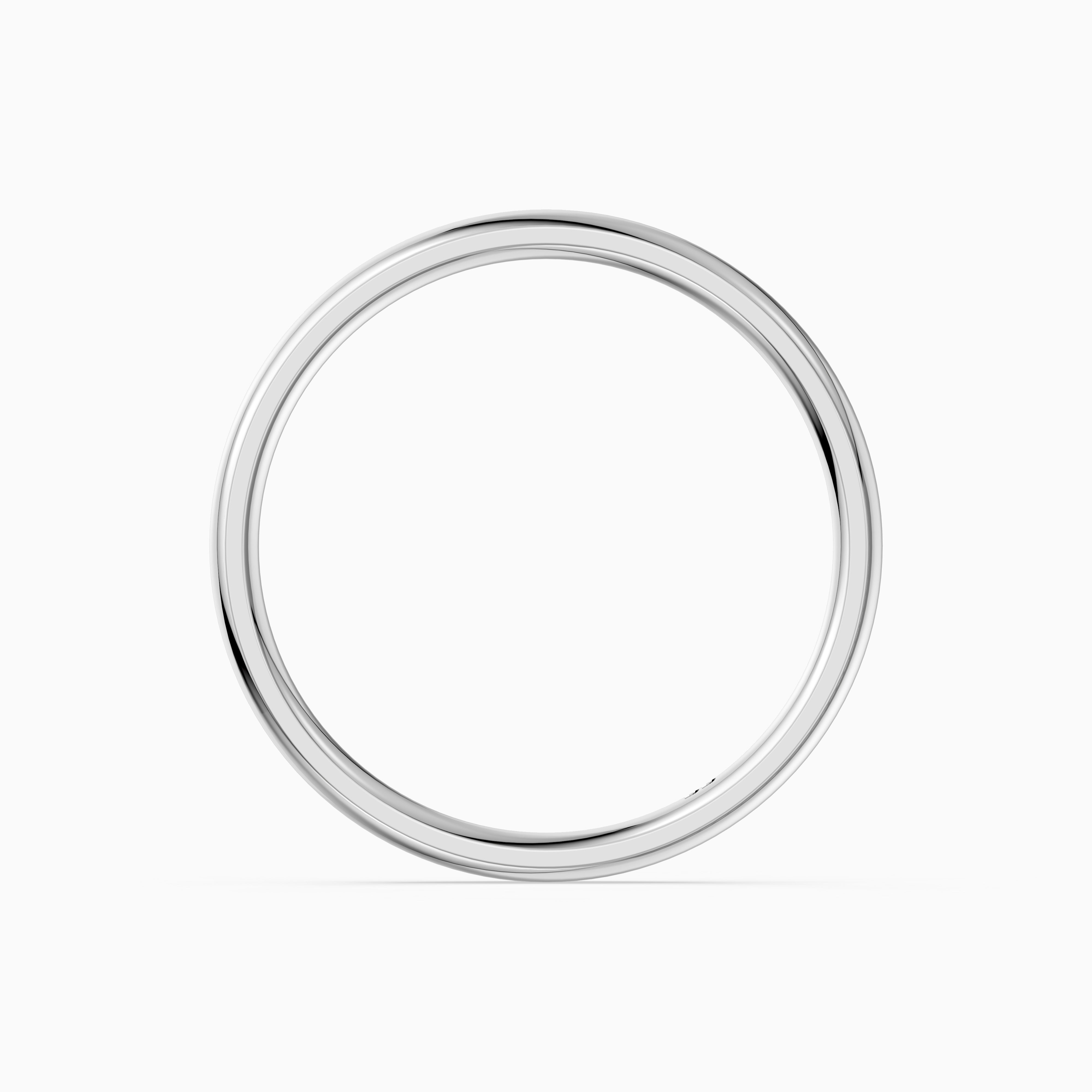 Willa Half Round Plain Wedding Band