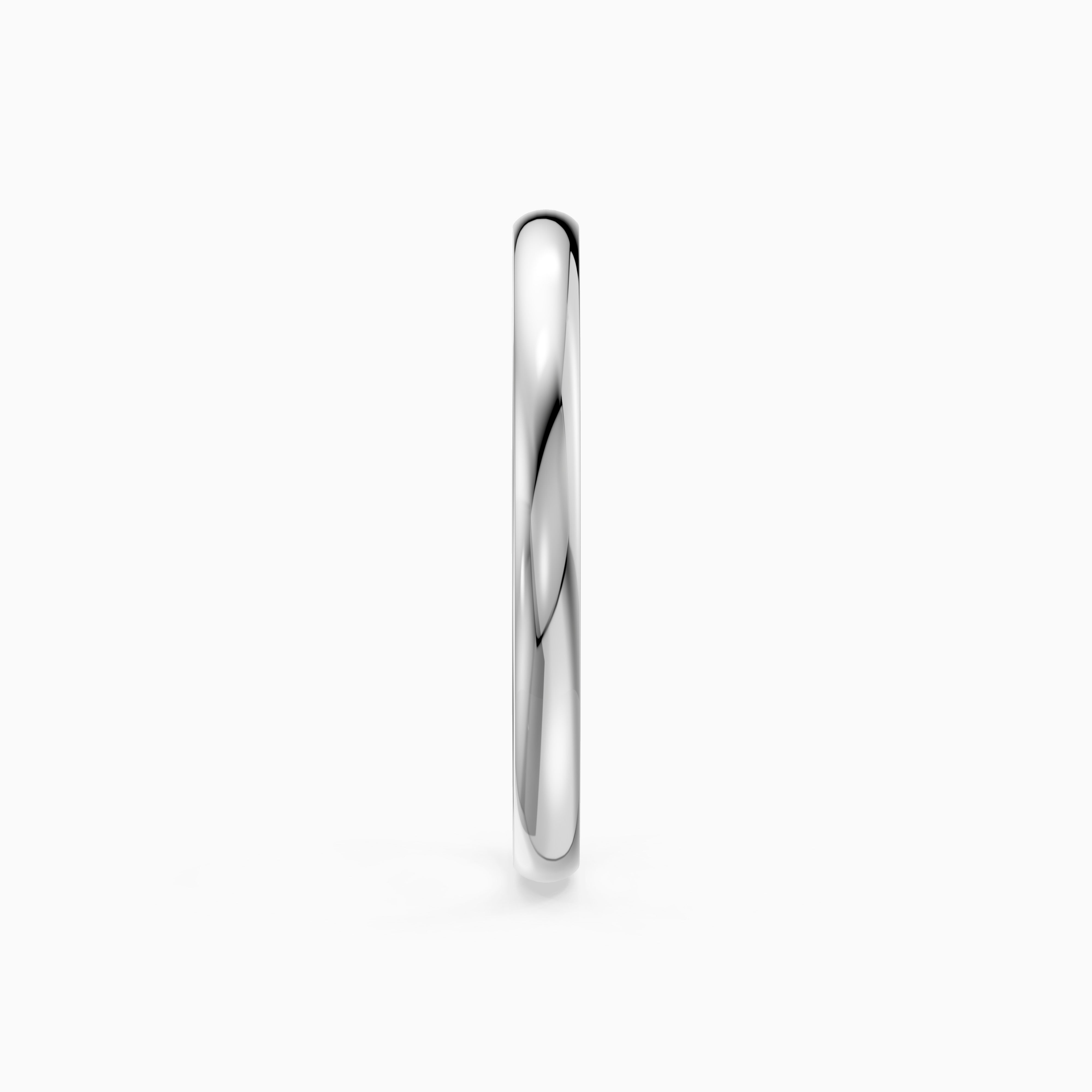 Willa Half Round Plain Wedding Band