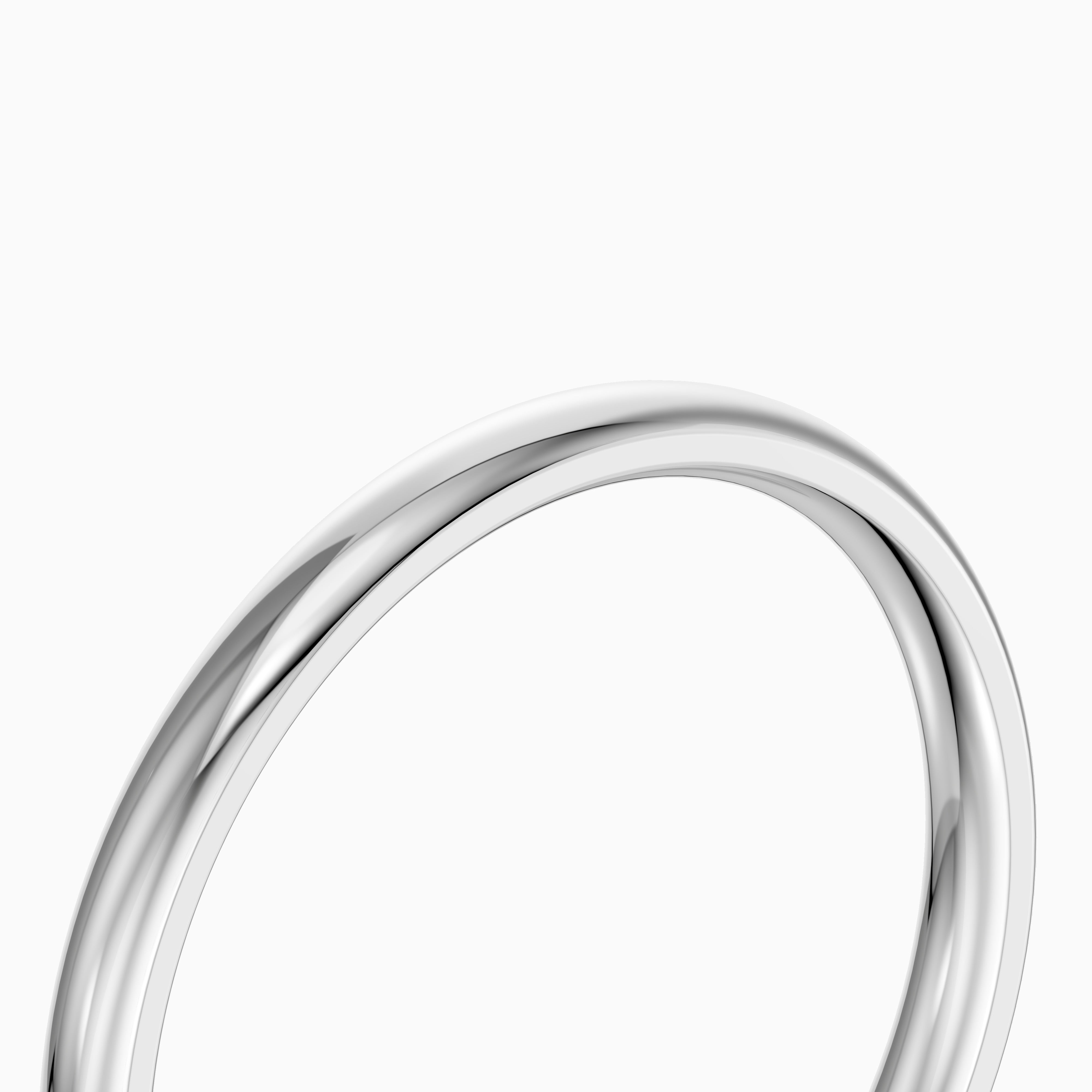Willa Half Round Plain Wedding Band