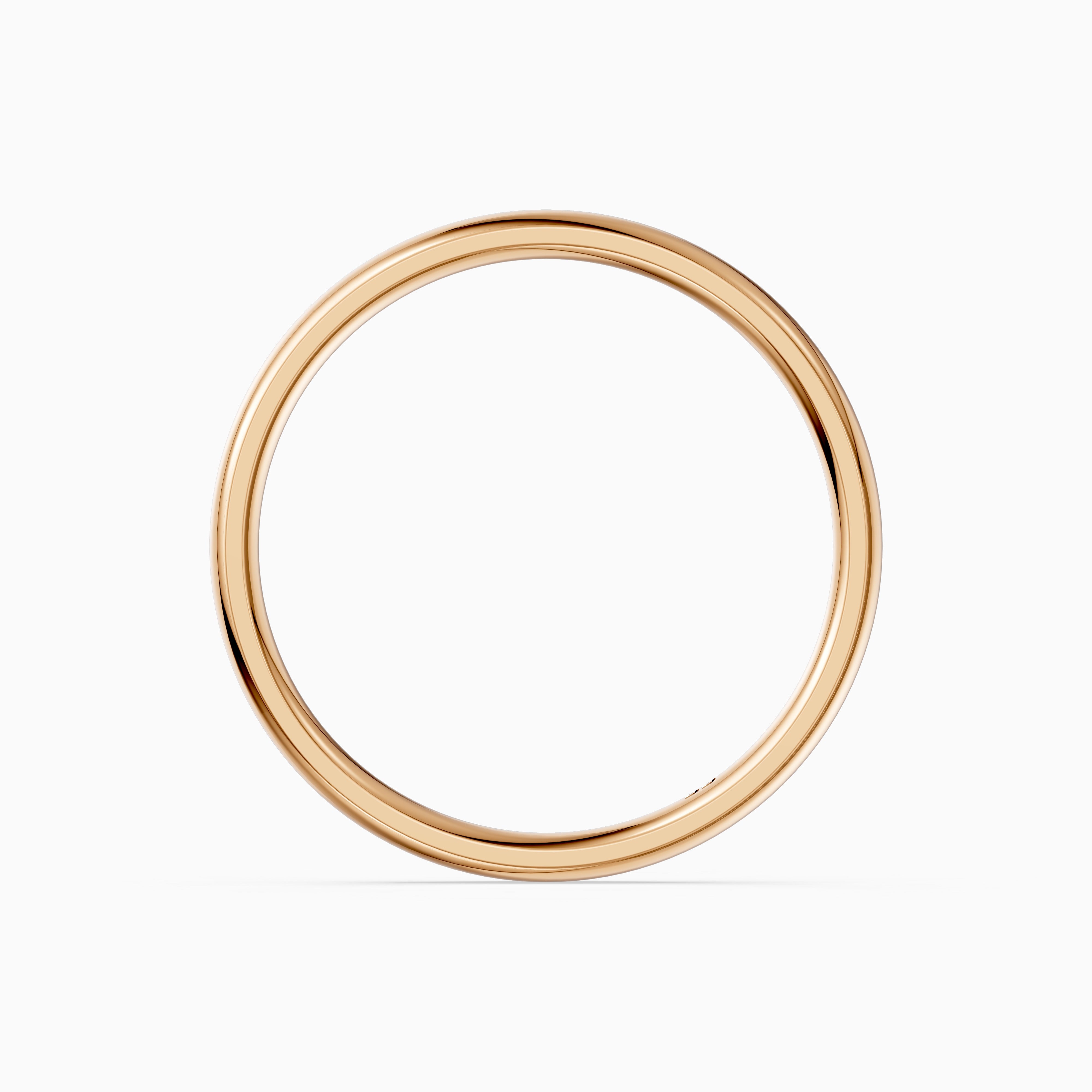 Willa Half Round Plain Wedding Band
