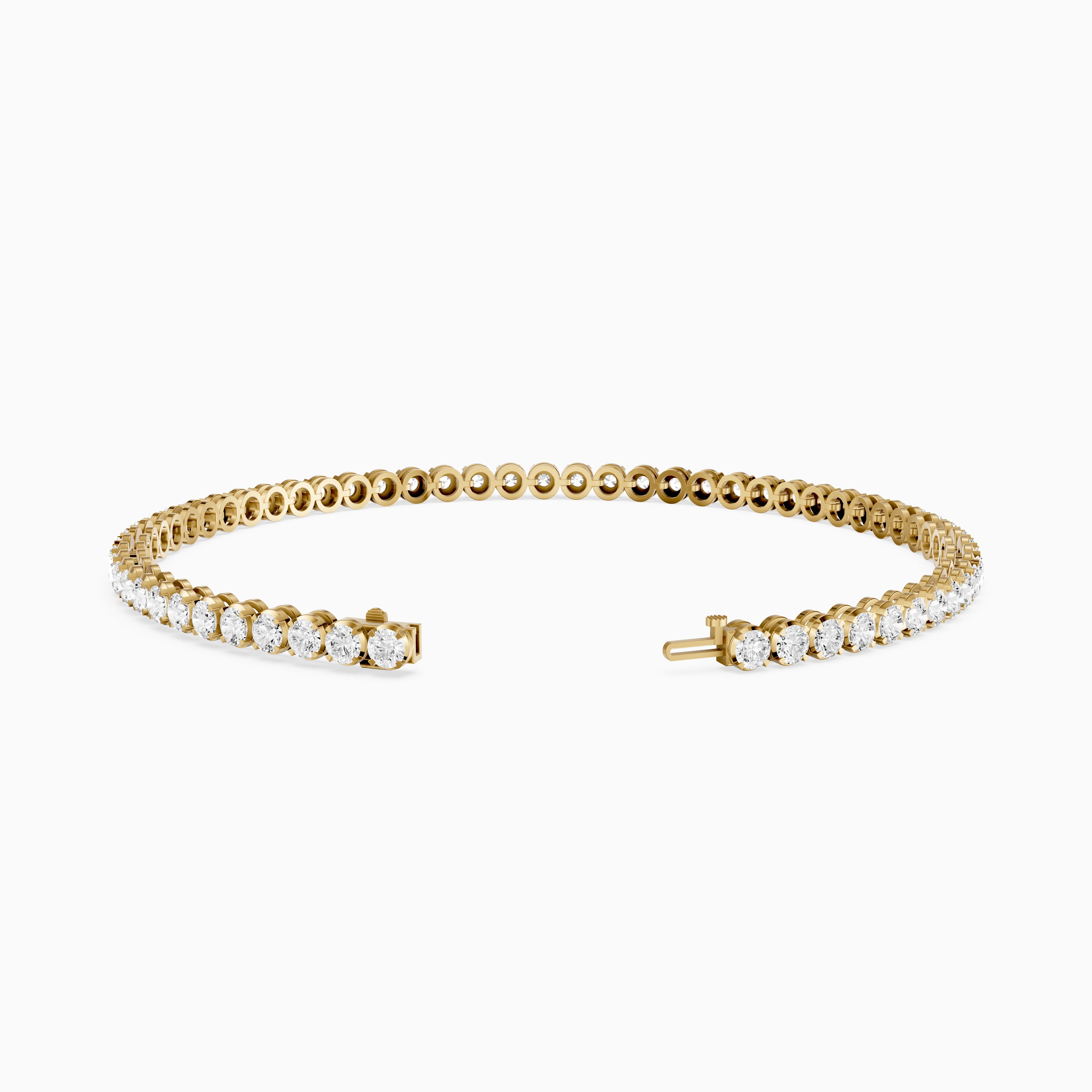 Noa Round Lab Grown Diamond Four Prong Tennis Bracelet
