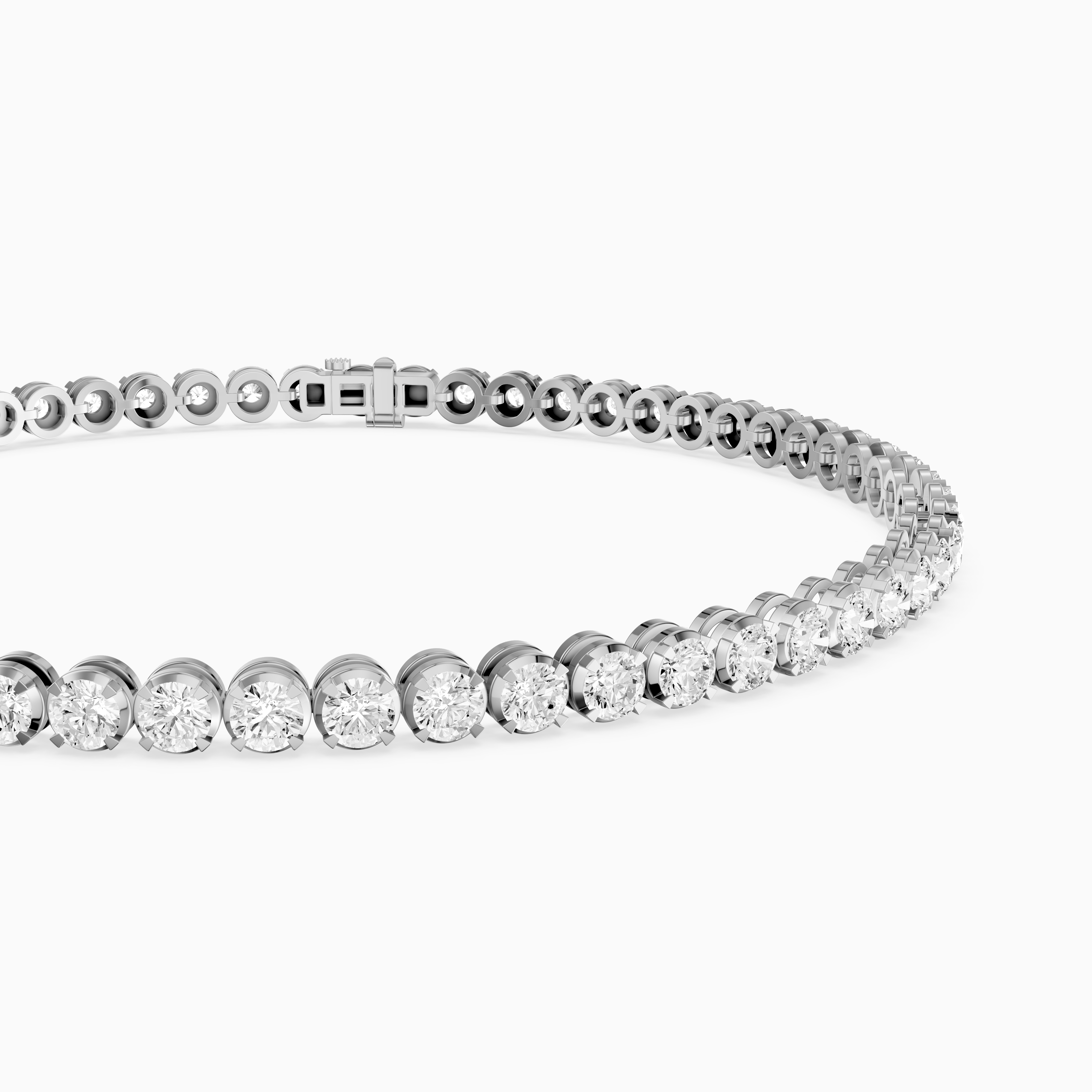 Noa Round Lab Grown Diamond Four Prong Tennis Bracelet