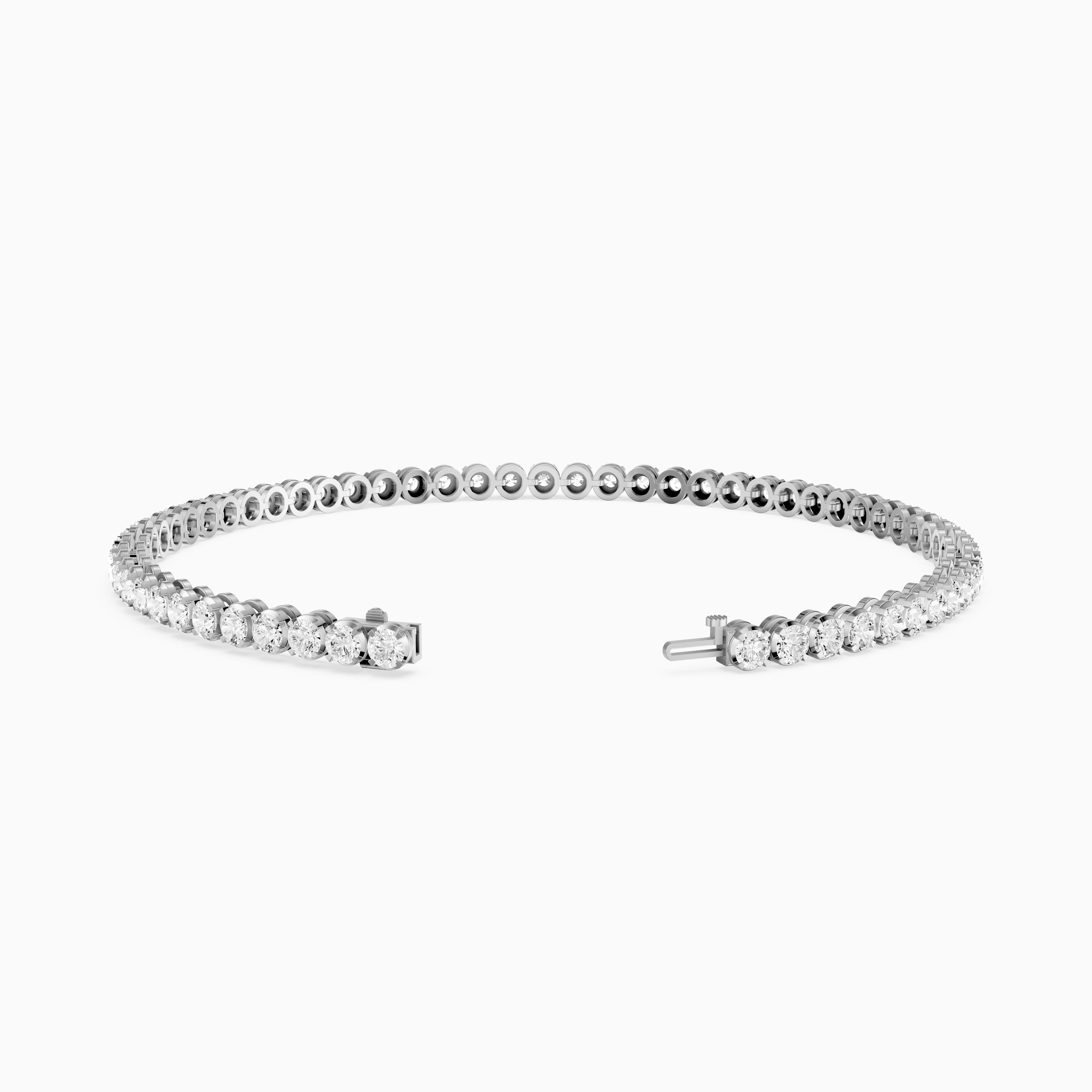 Noa Round Lab Grown Diamond Four Prong Tennis Bracelet