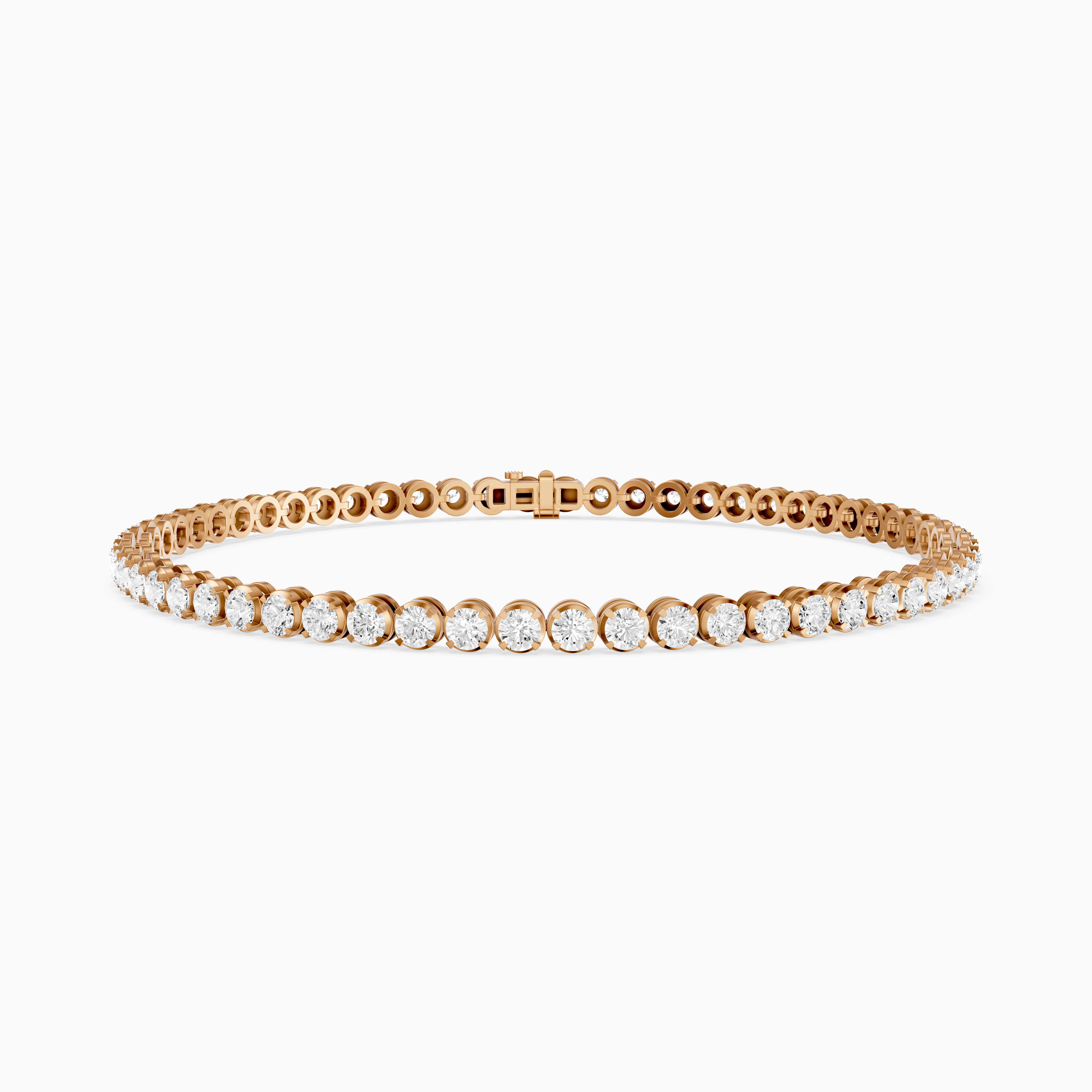 Noa Round Lab Grown Diamond Four Prong Tennis Bracelet