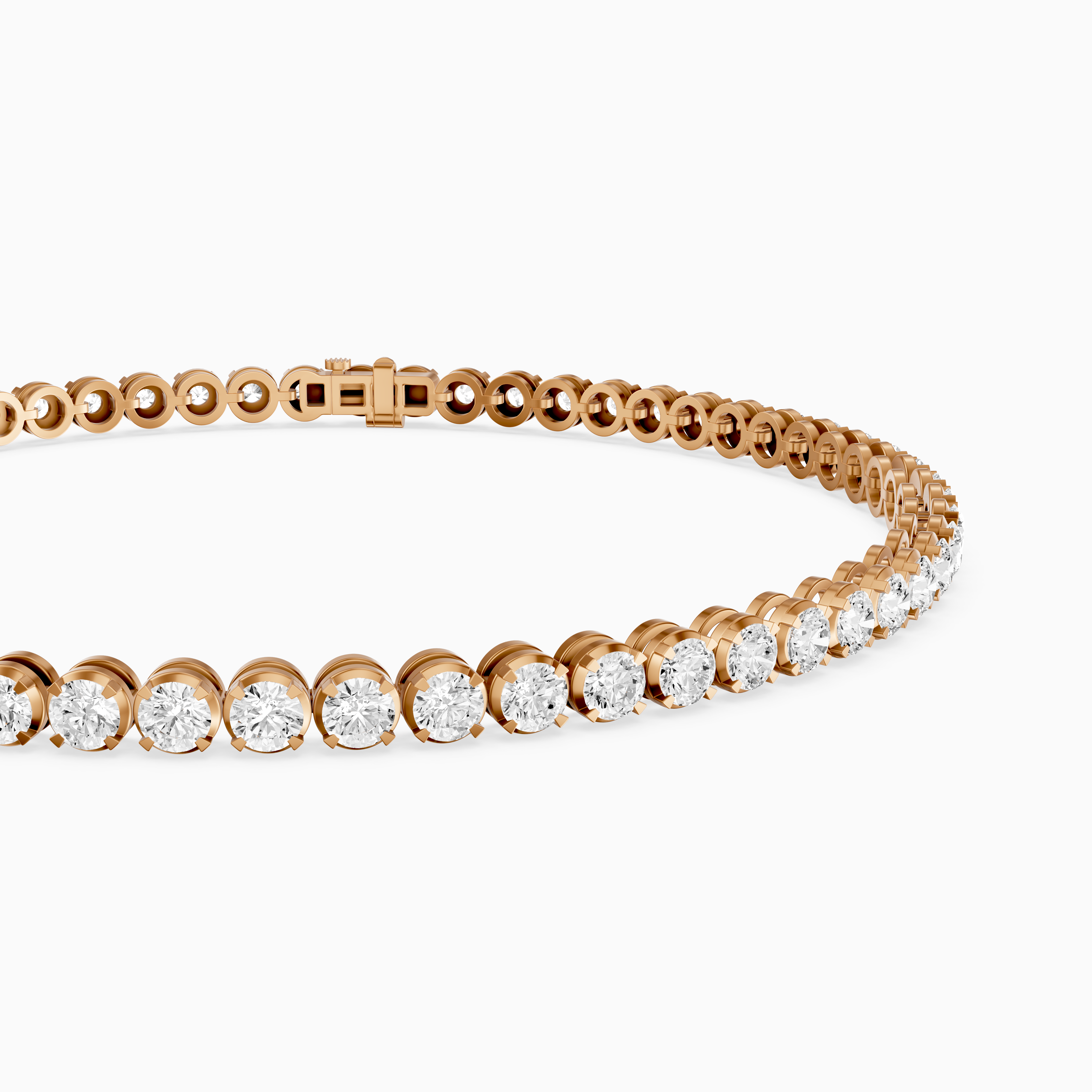 Noa Round Lab Grown Diamond Four Prong Tennis Bracelet