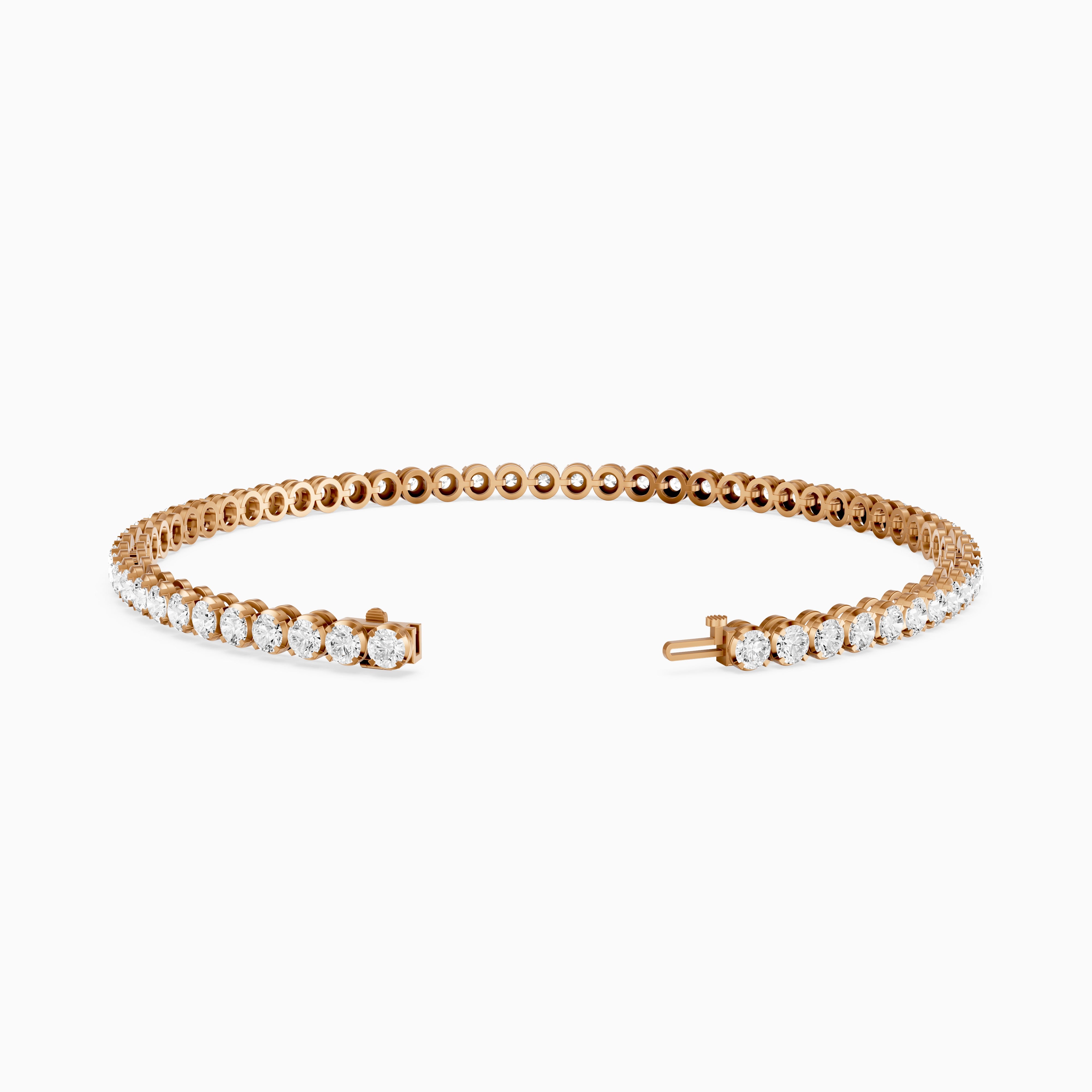 Noa Round Lab Grown Diamond Four Prong Tennis Bracelet
