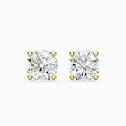 Liv Round Cut Lab Grown Diamond Solitaire Stud Earrings