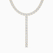 Isabella Round Cut Lab Grown Diamond Y-Drop Tennis Necklace