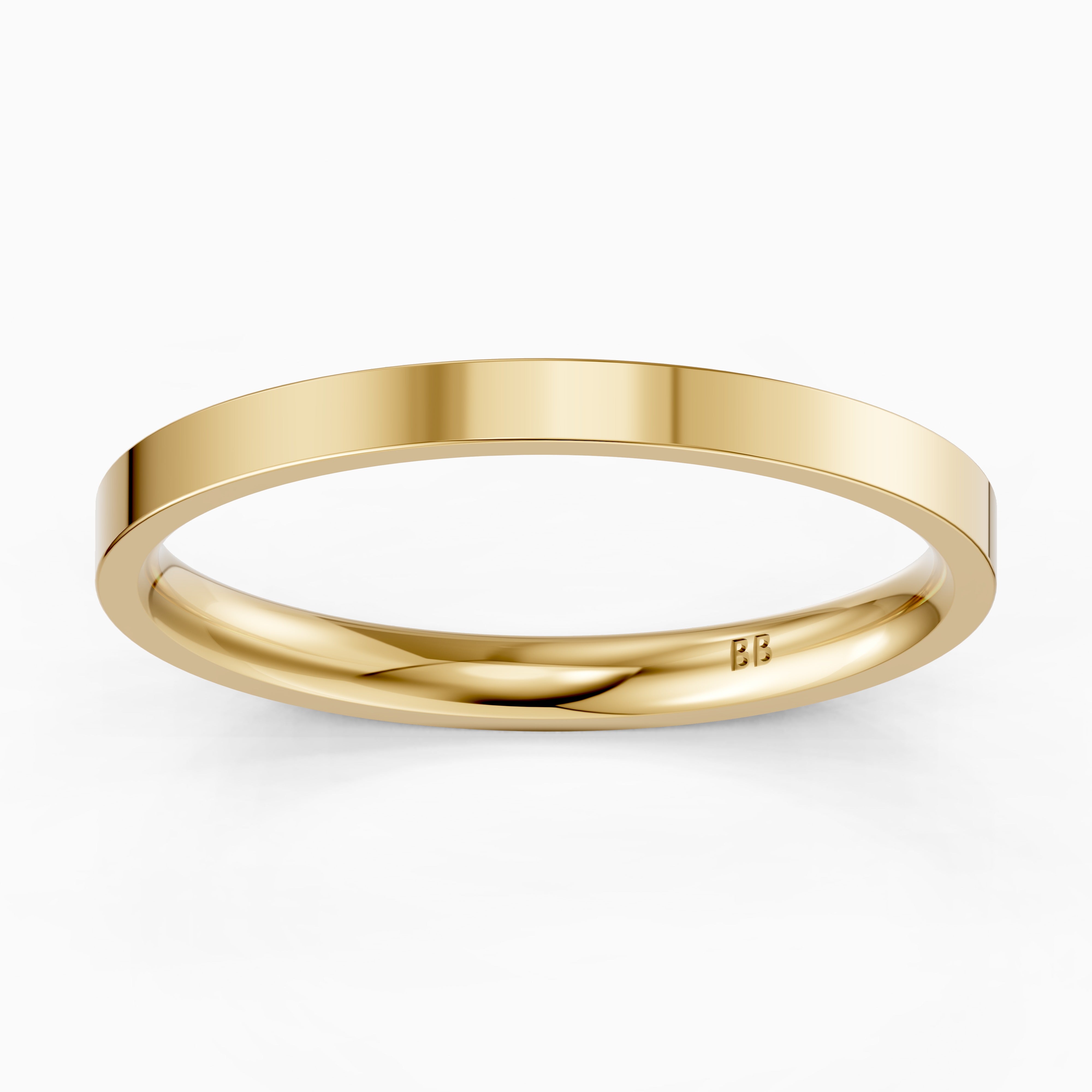 Palmer Flat Comfort Fit Plain Wedding Band