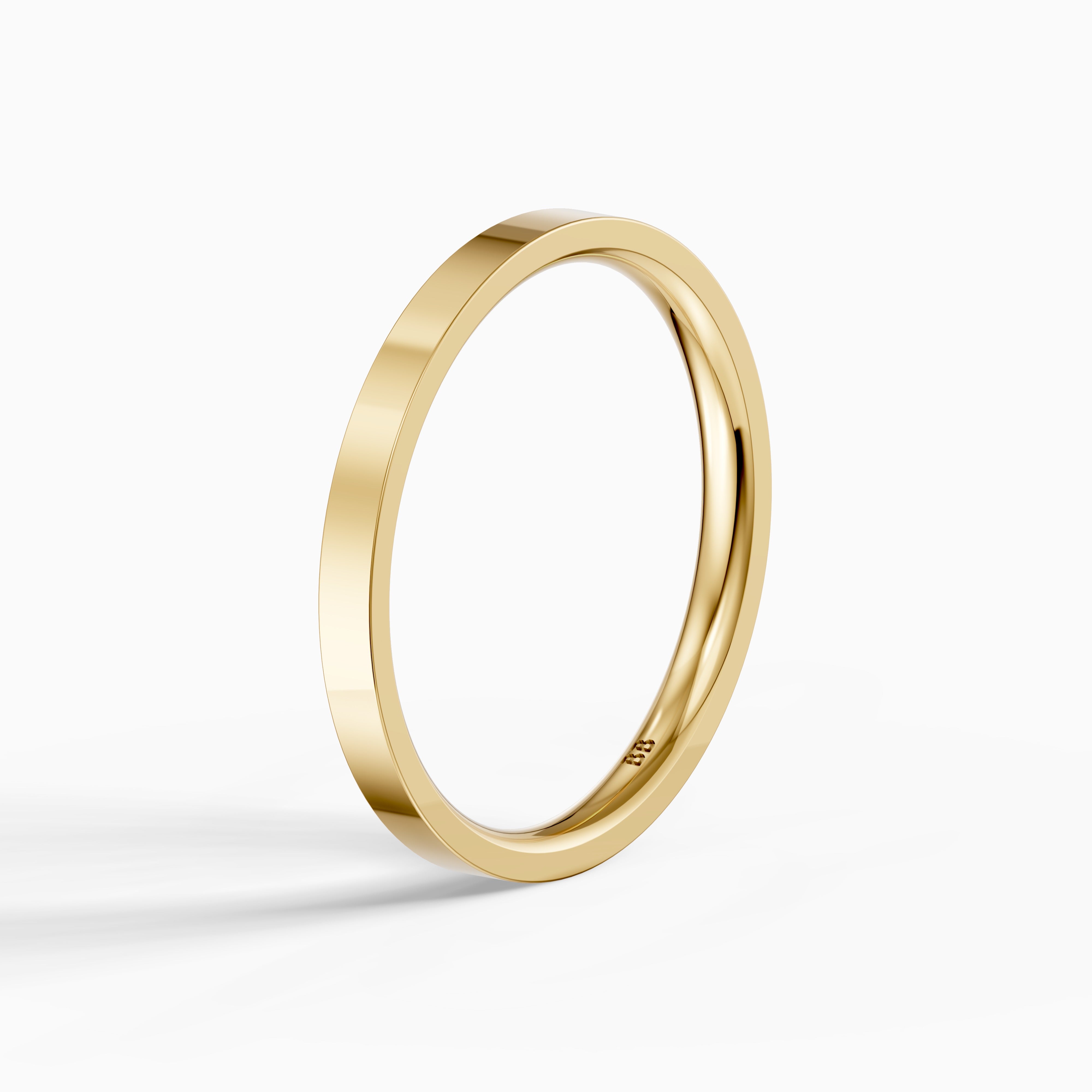 Palmer Flat Comfort Fit Plain Wedding Band