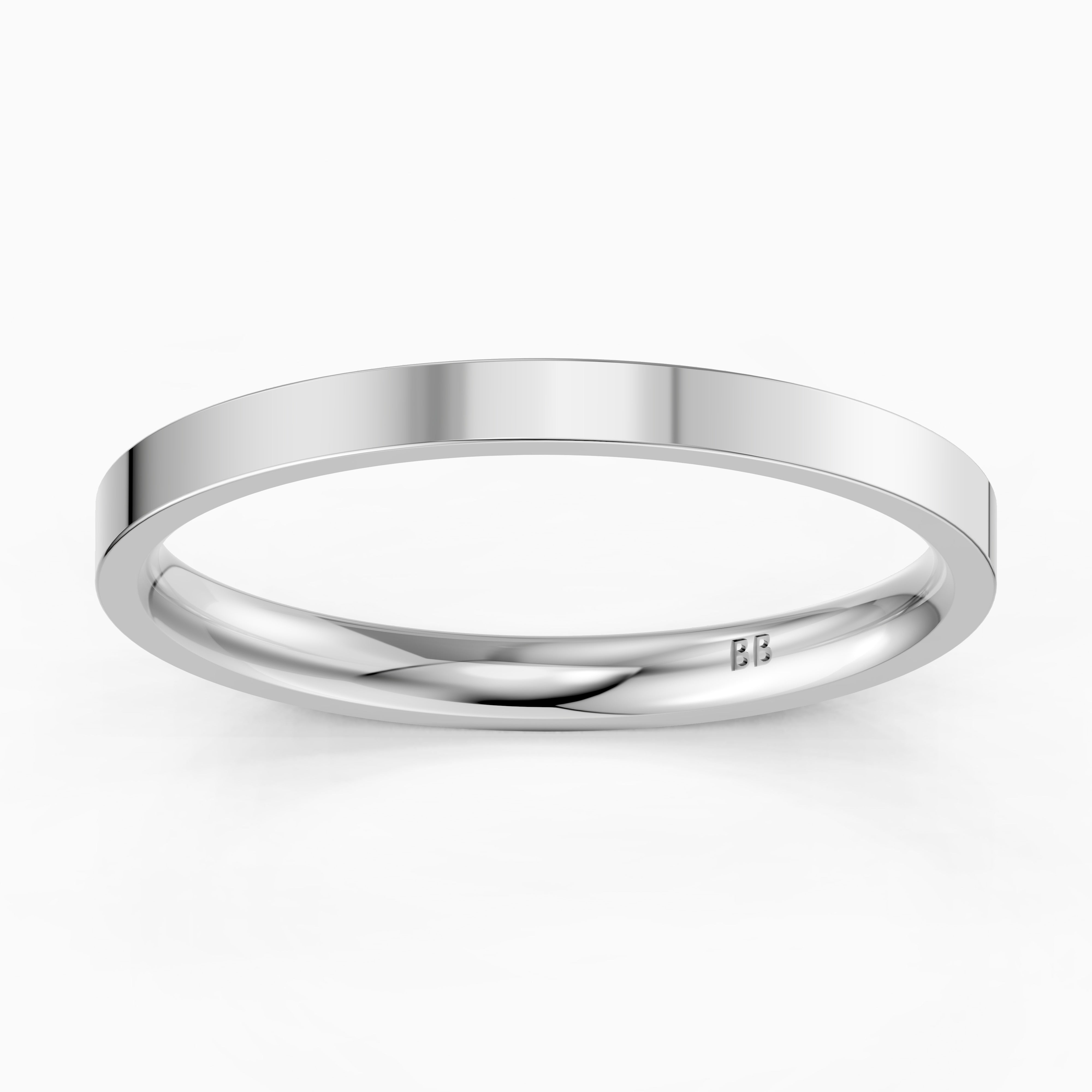 Palmer Flat Comfort Fit Plain Wedding Band