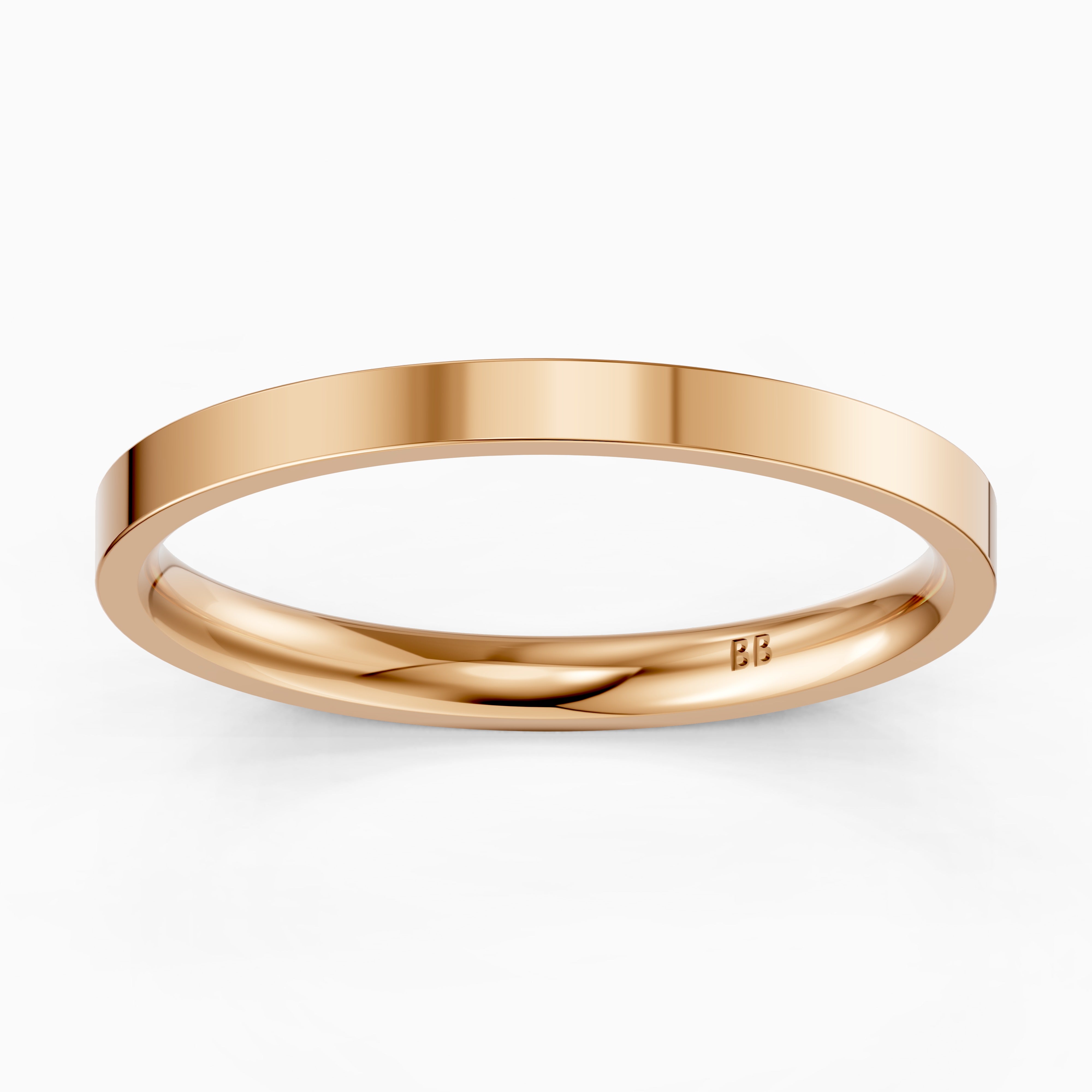 Palmer Flat Comfort Fit Plain Wedding Band