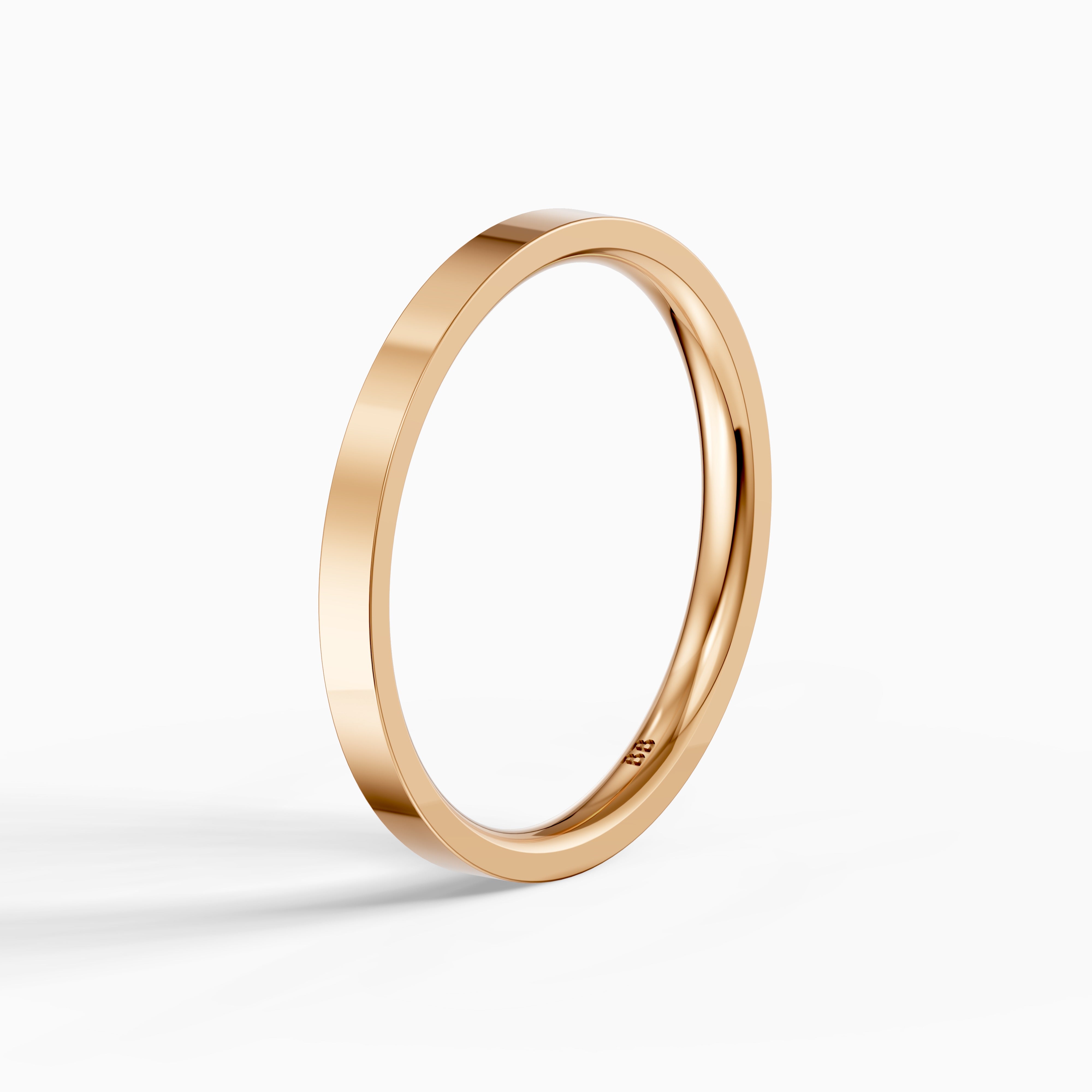 Palmer Flat Comfort Fit Plain Wedding Band