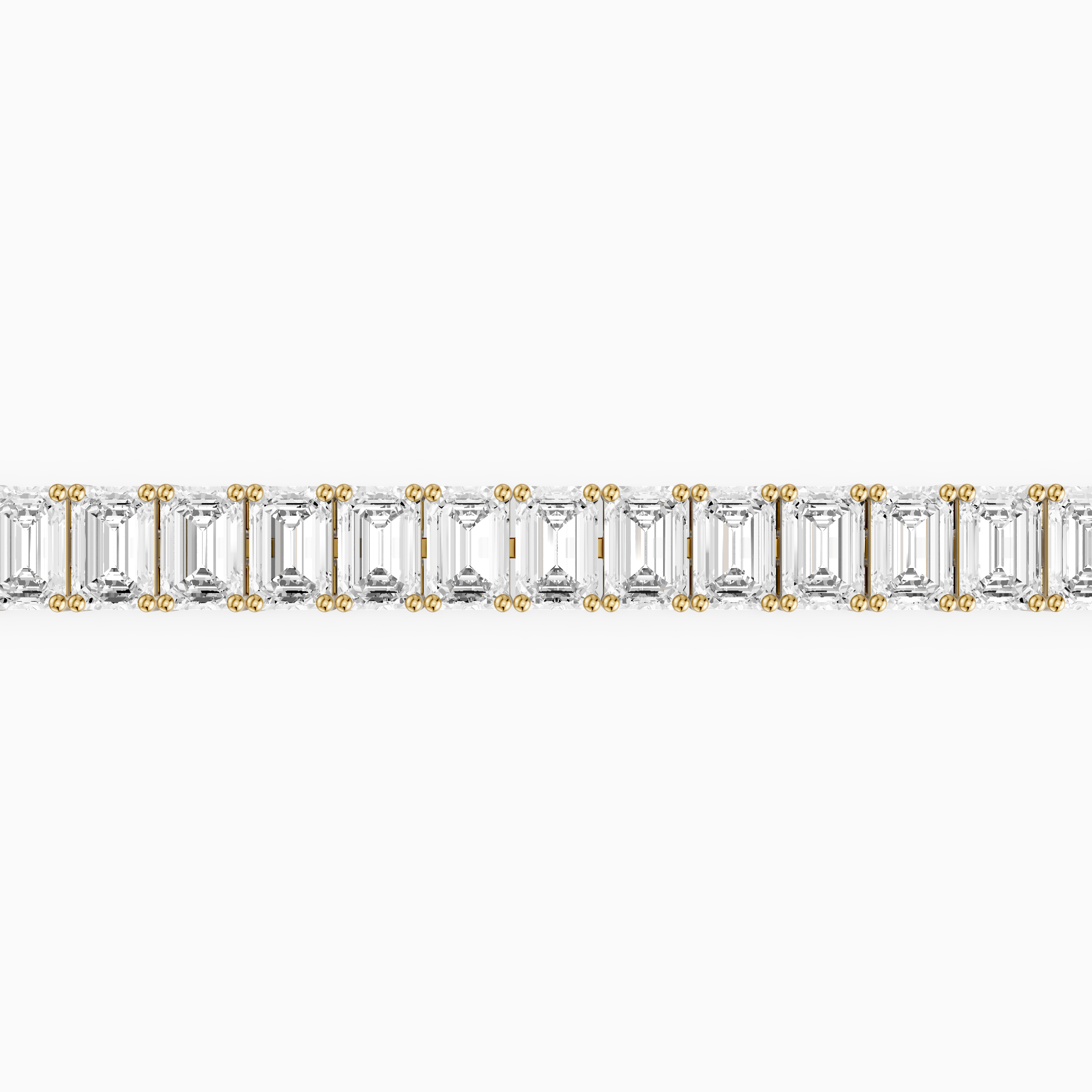 Louise Emerald Cut Lab Grown Diamond Tennis Bracelet