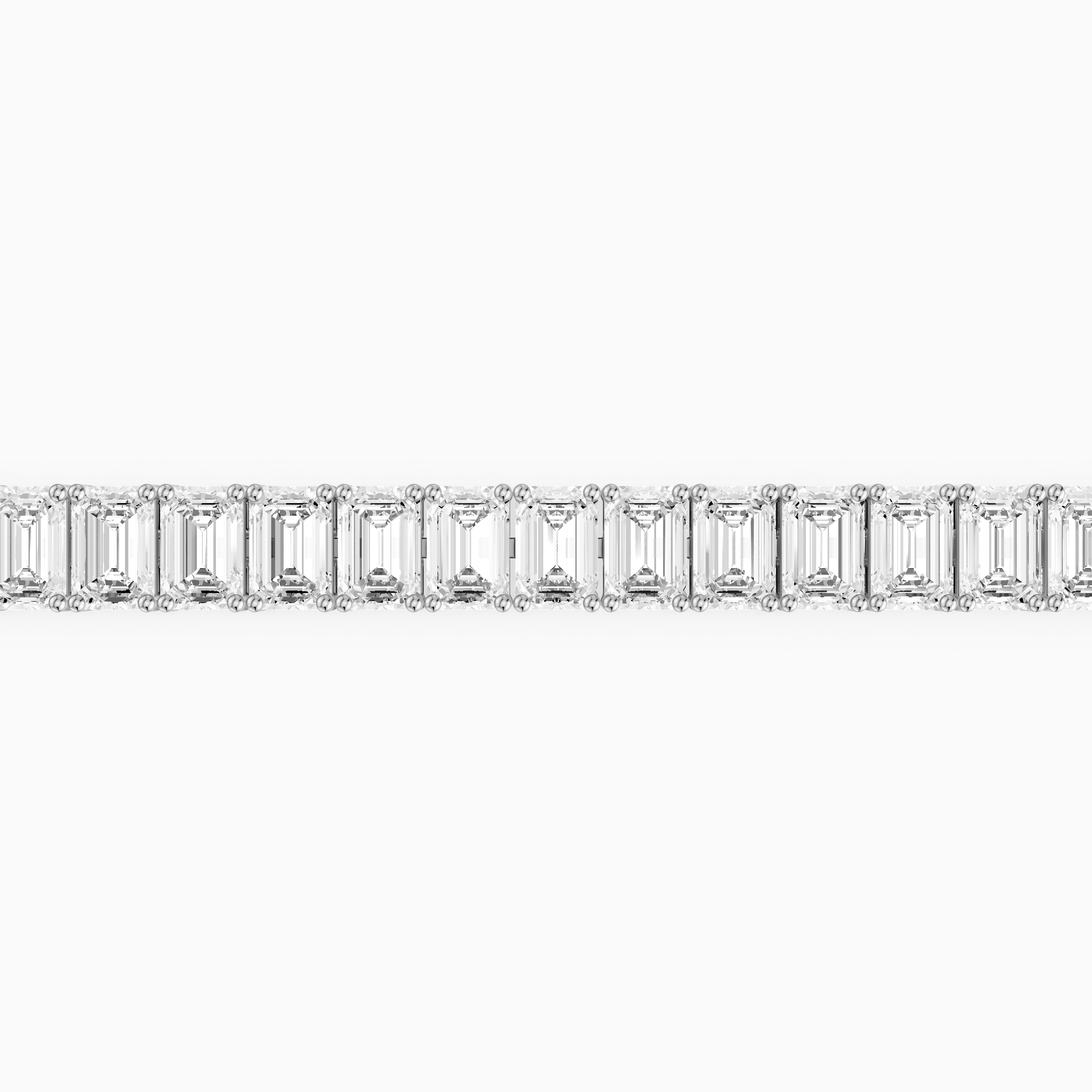 Louise Emerald Cut Lab Grown Diamond Tennis Bracelet