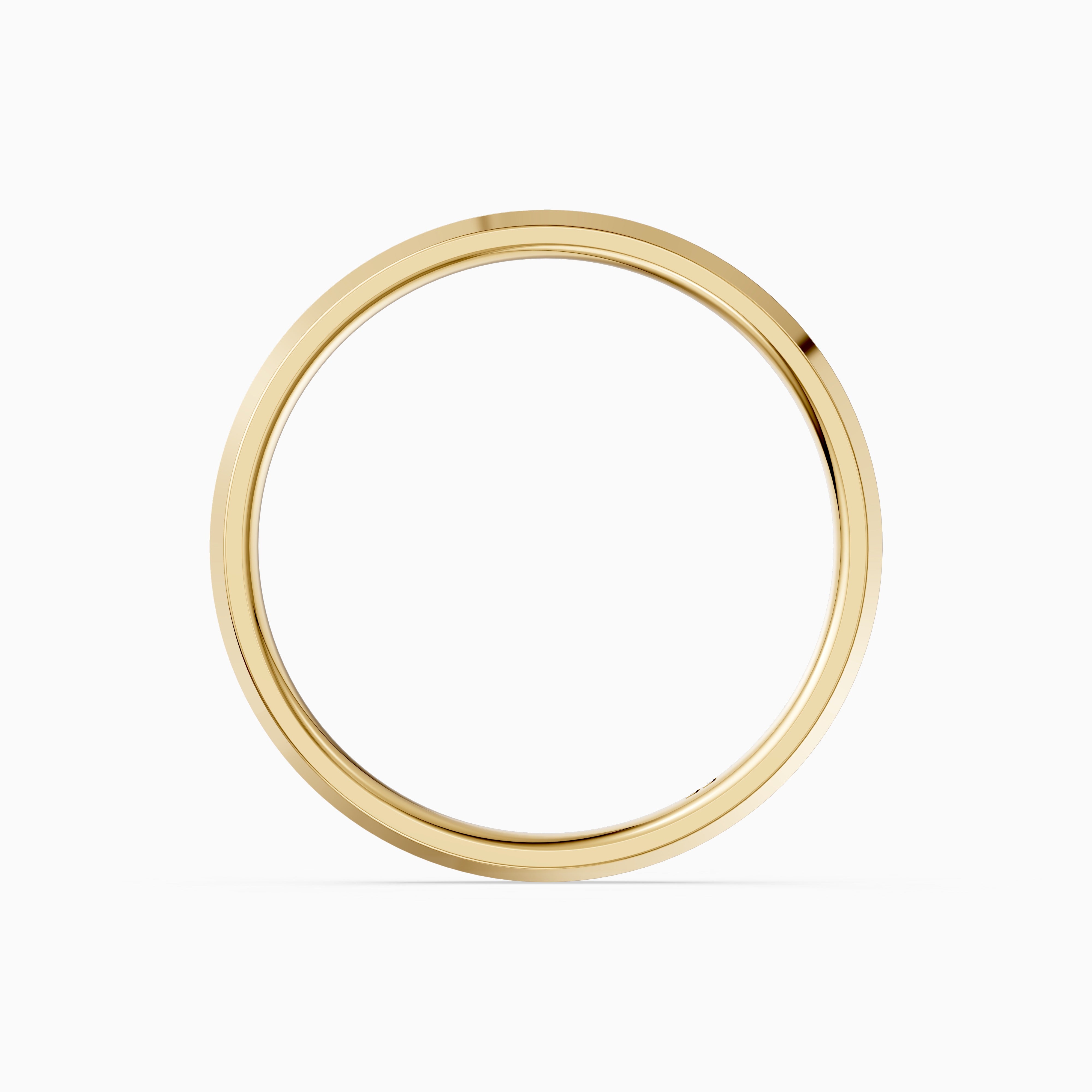 Paisley Knife Edge Plain Wedding Band