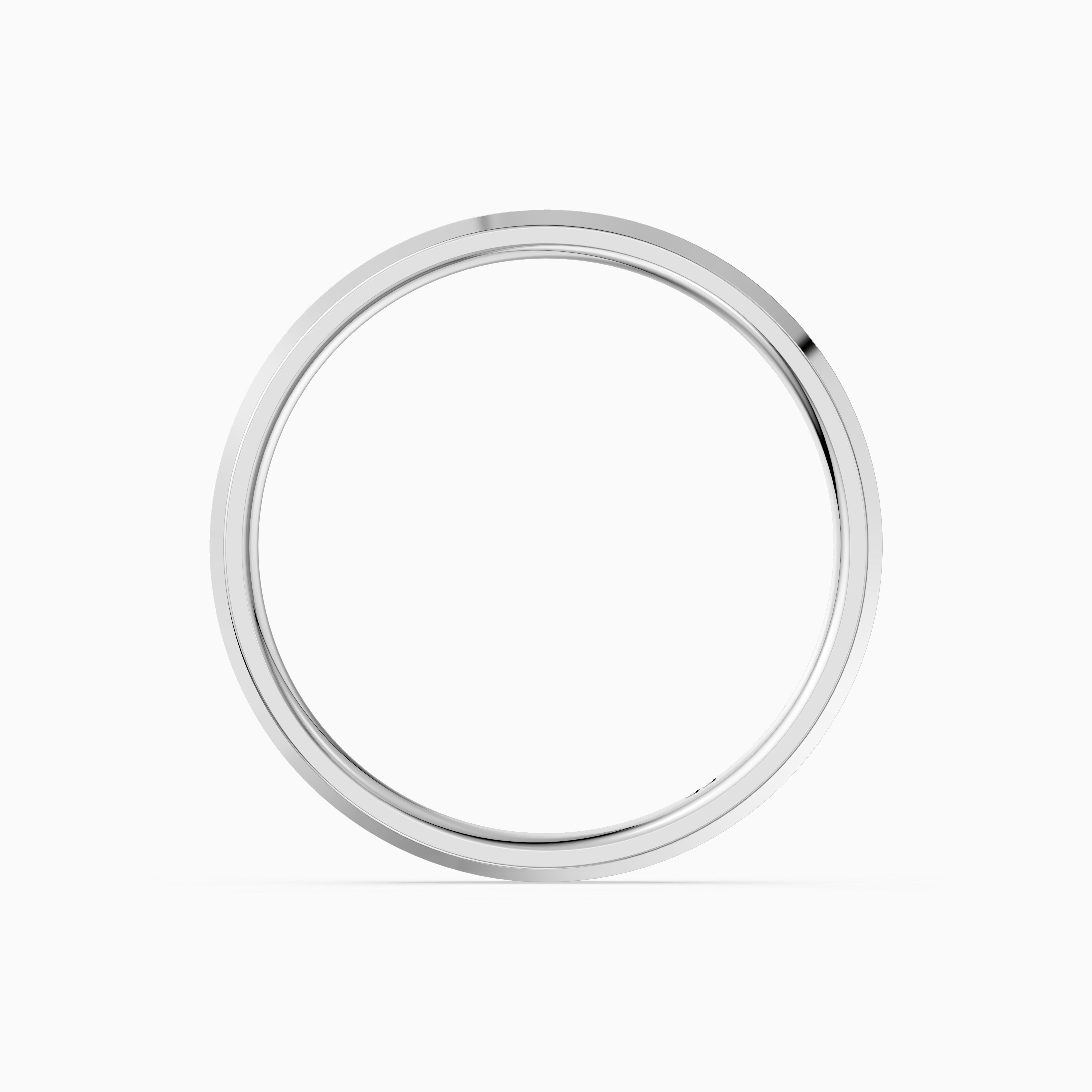 Paisley Knife Edge Plain Wedding Band