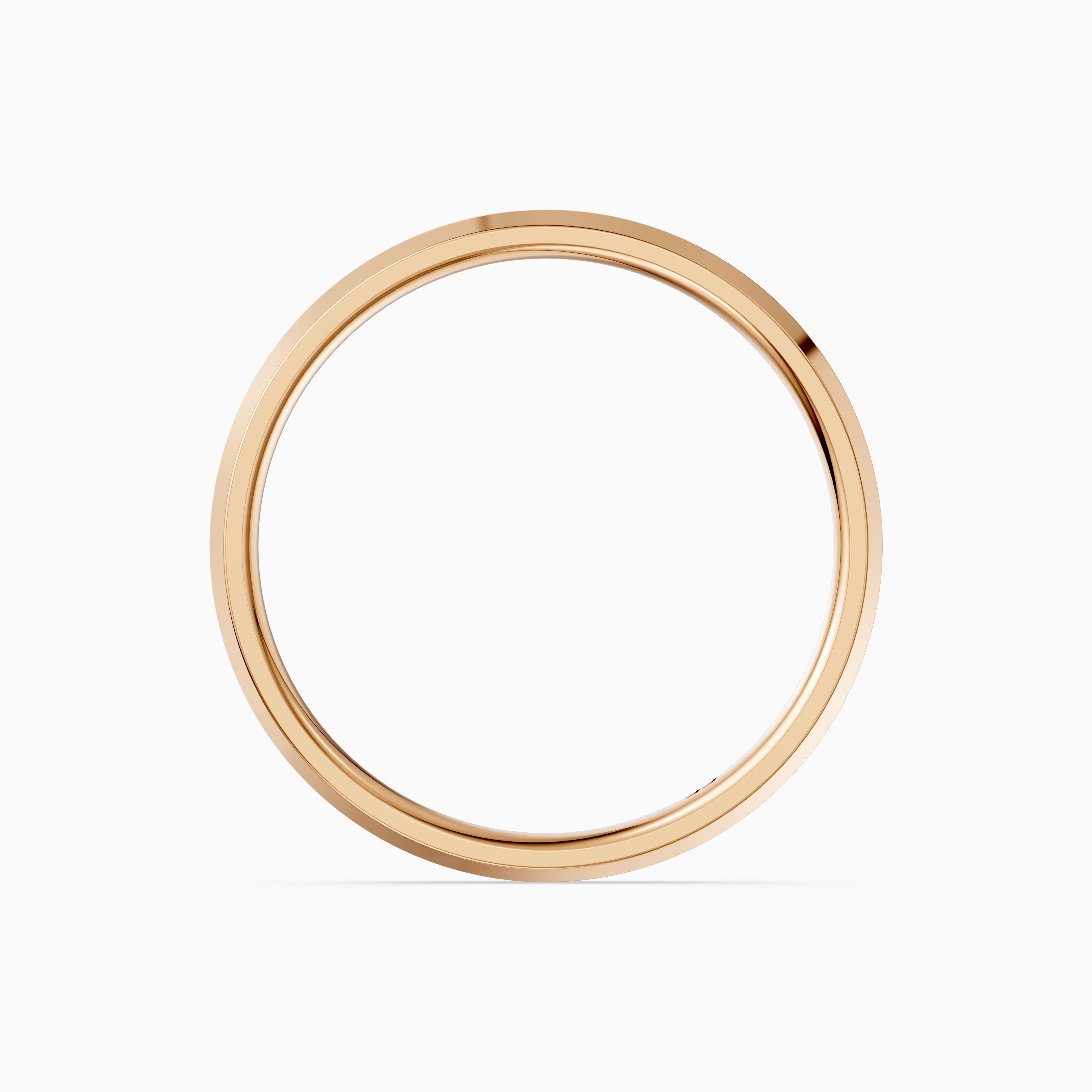 Paisley Knife Edge Plain Wedding Band