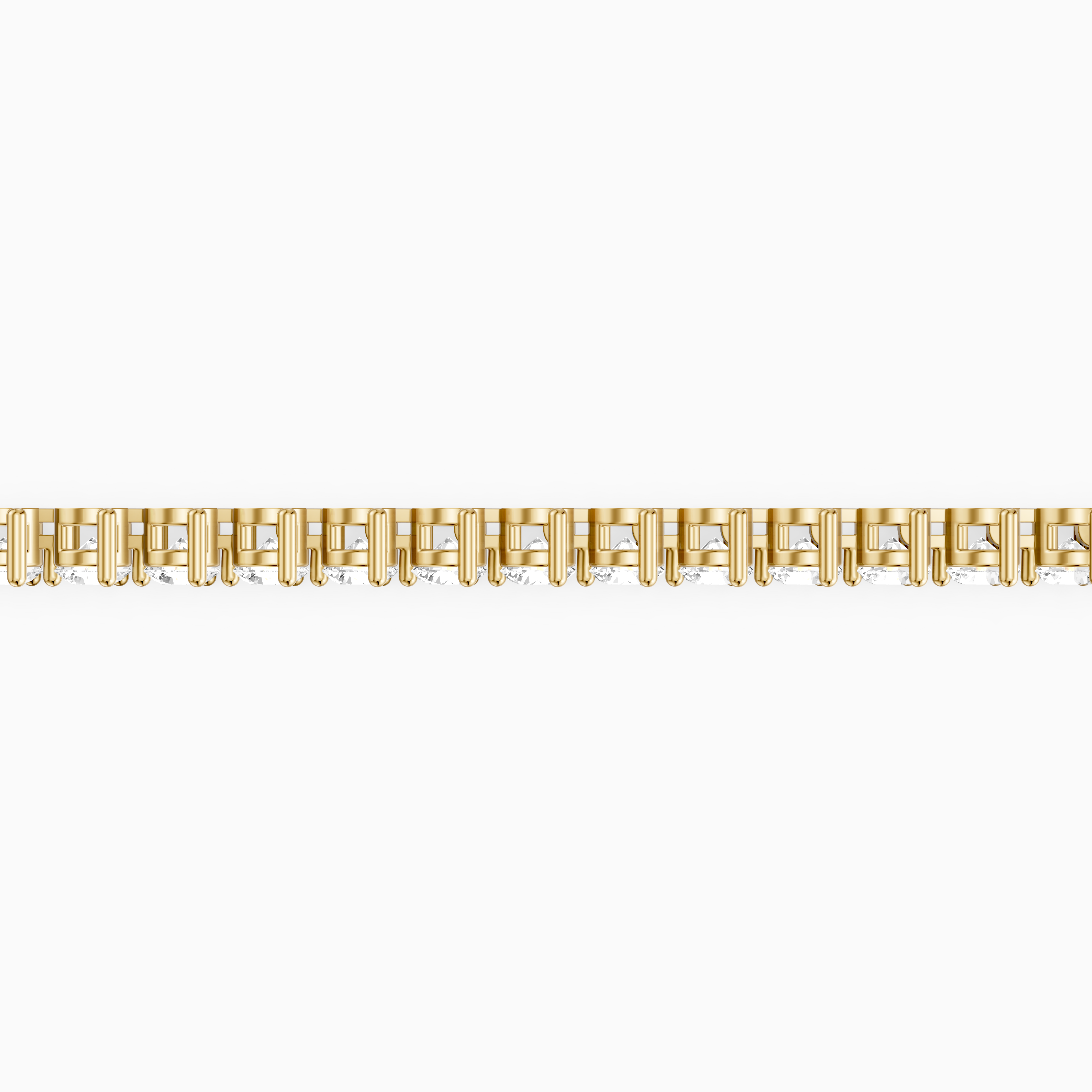 Alice Round Cut Lab Grown Diamond Three Prong Tennis Bracelet