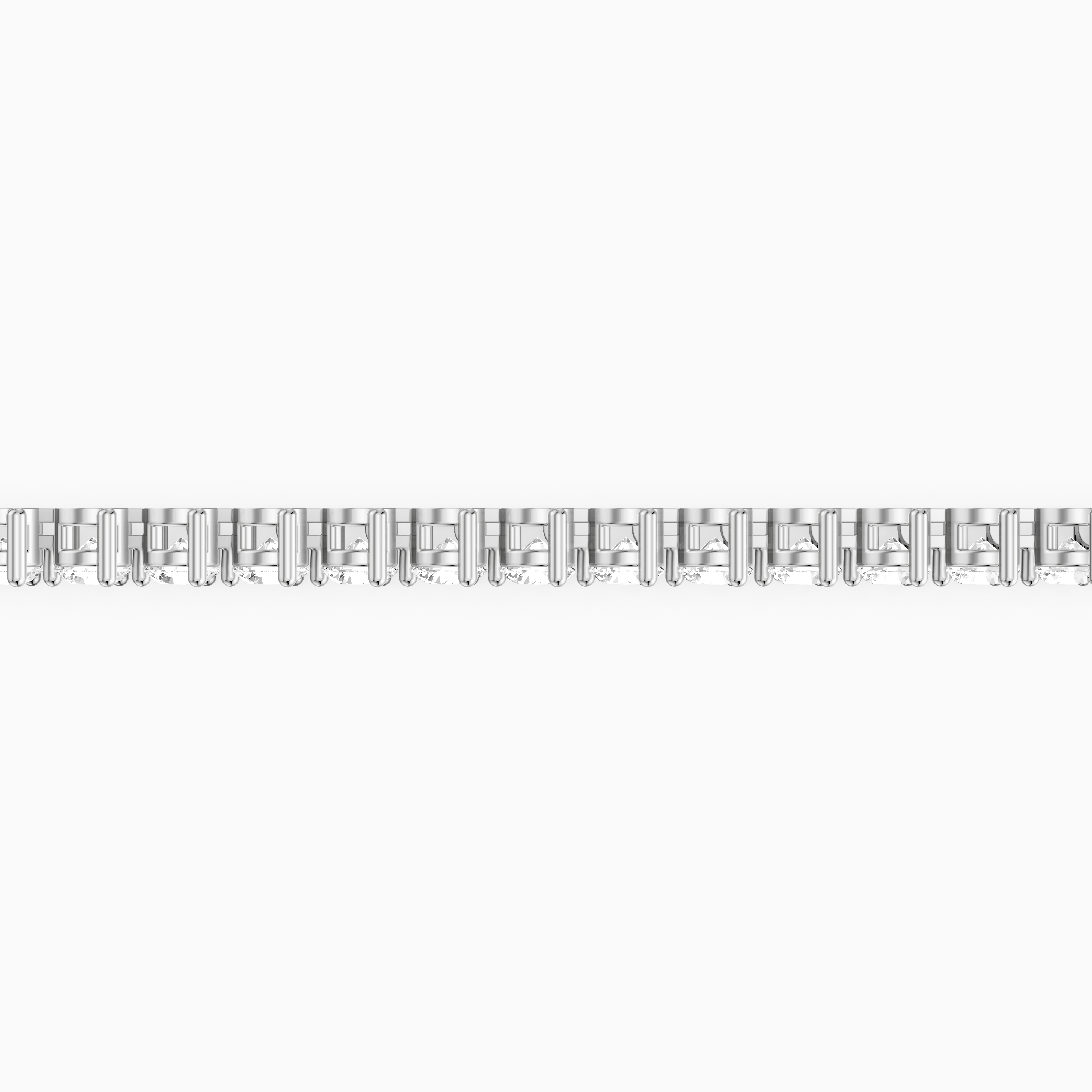 Alice Round Cut Lab Grown Diamond Three Prong Tennis Bracelet