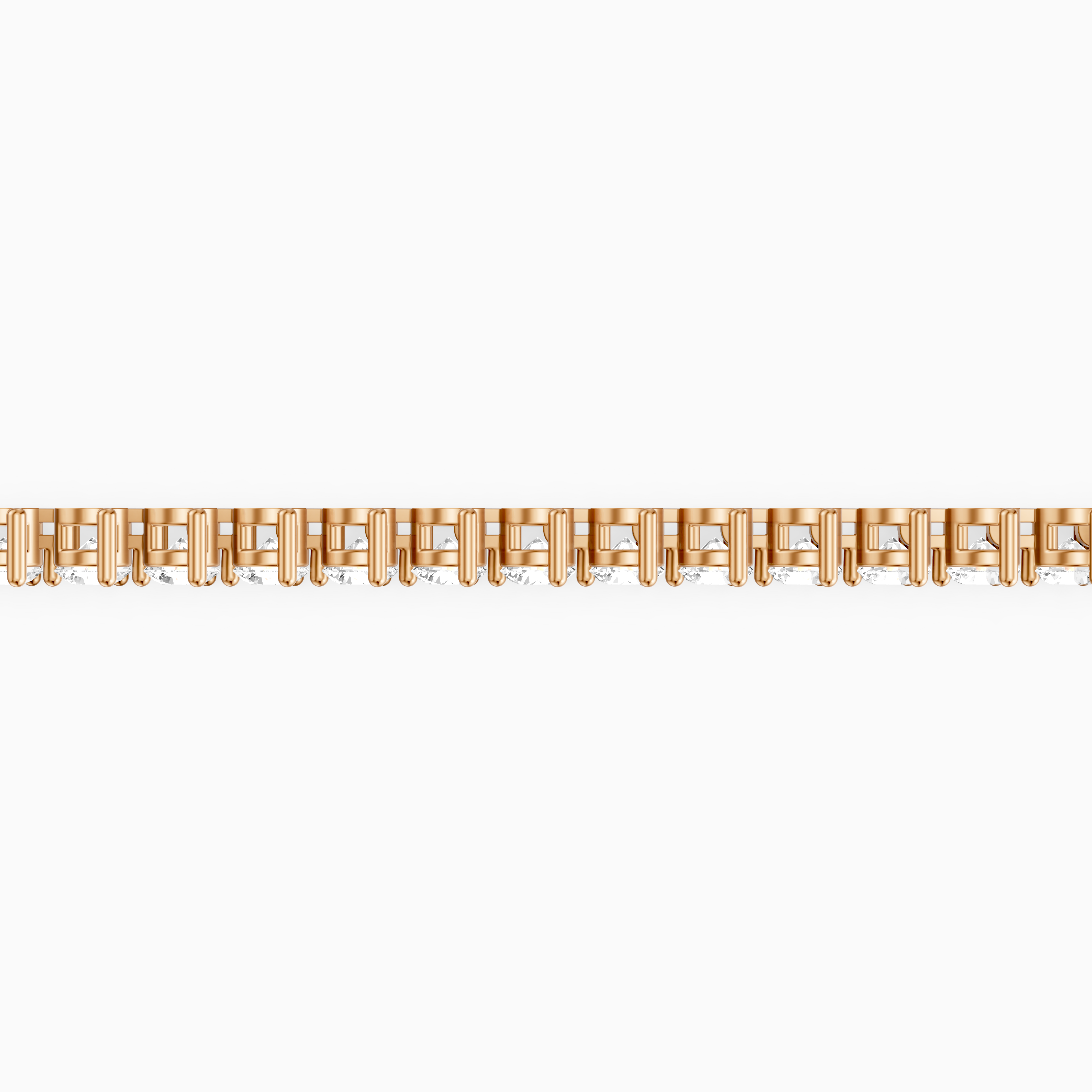 Alice Round Cut Lab Grown Diamond Three Prong Tennis Bracelet