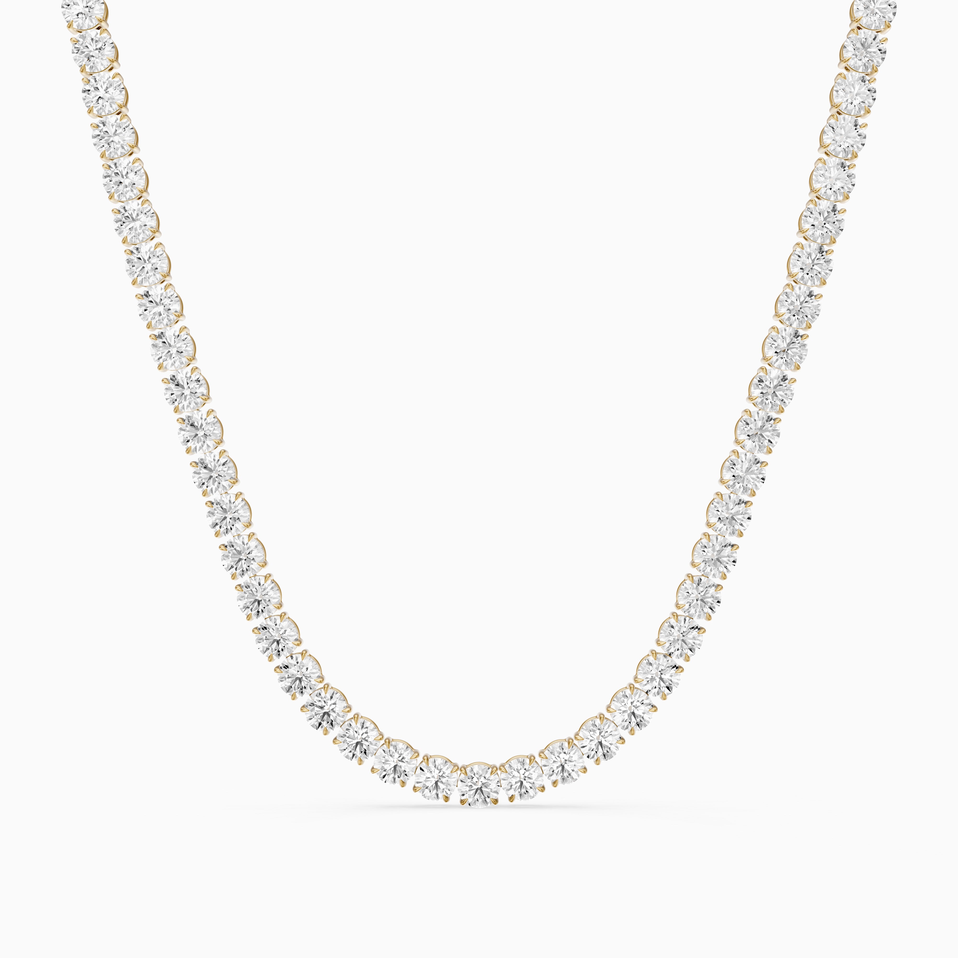 Eliana Round Cut Lab Grown Diamond Eternity Tennis Necklace