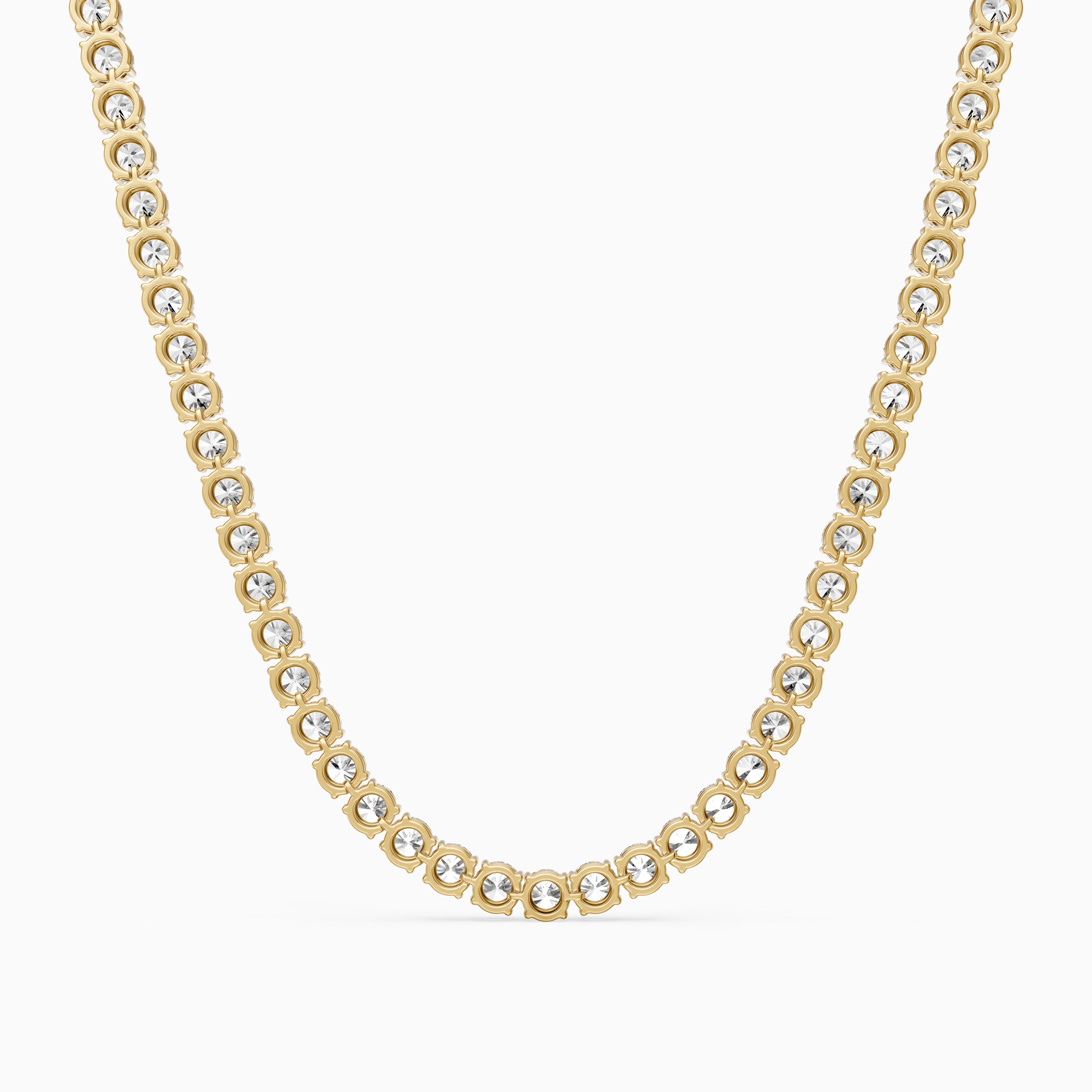 Eliana Round Cut Lab Grown Diamond Eternity Tennis Necklace