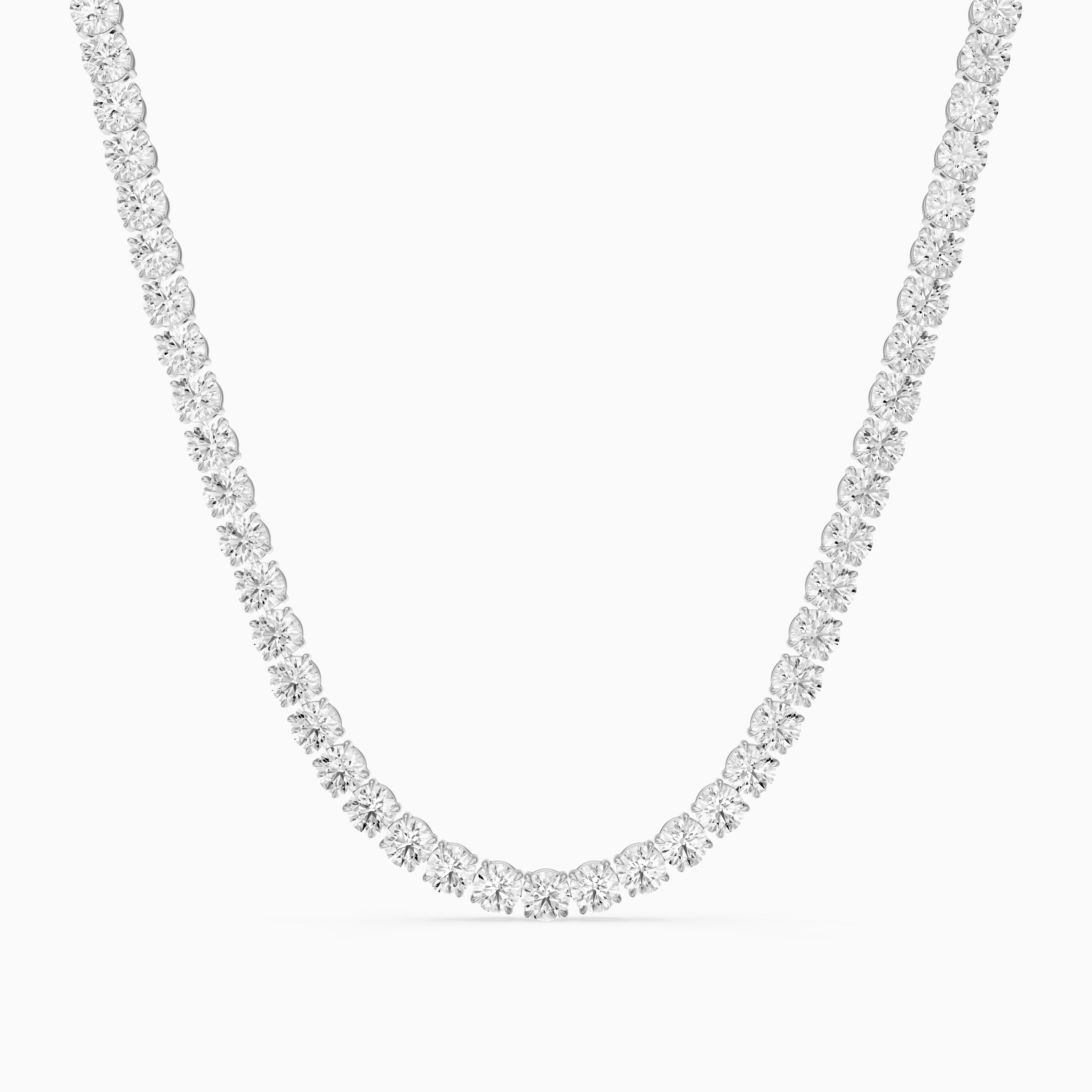 Eliana Round Cut Lab Grown Diamond Eternity Tennis Necklace