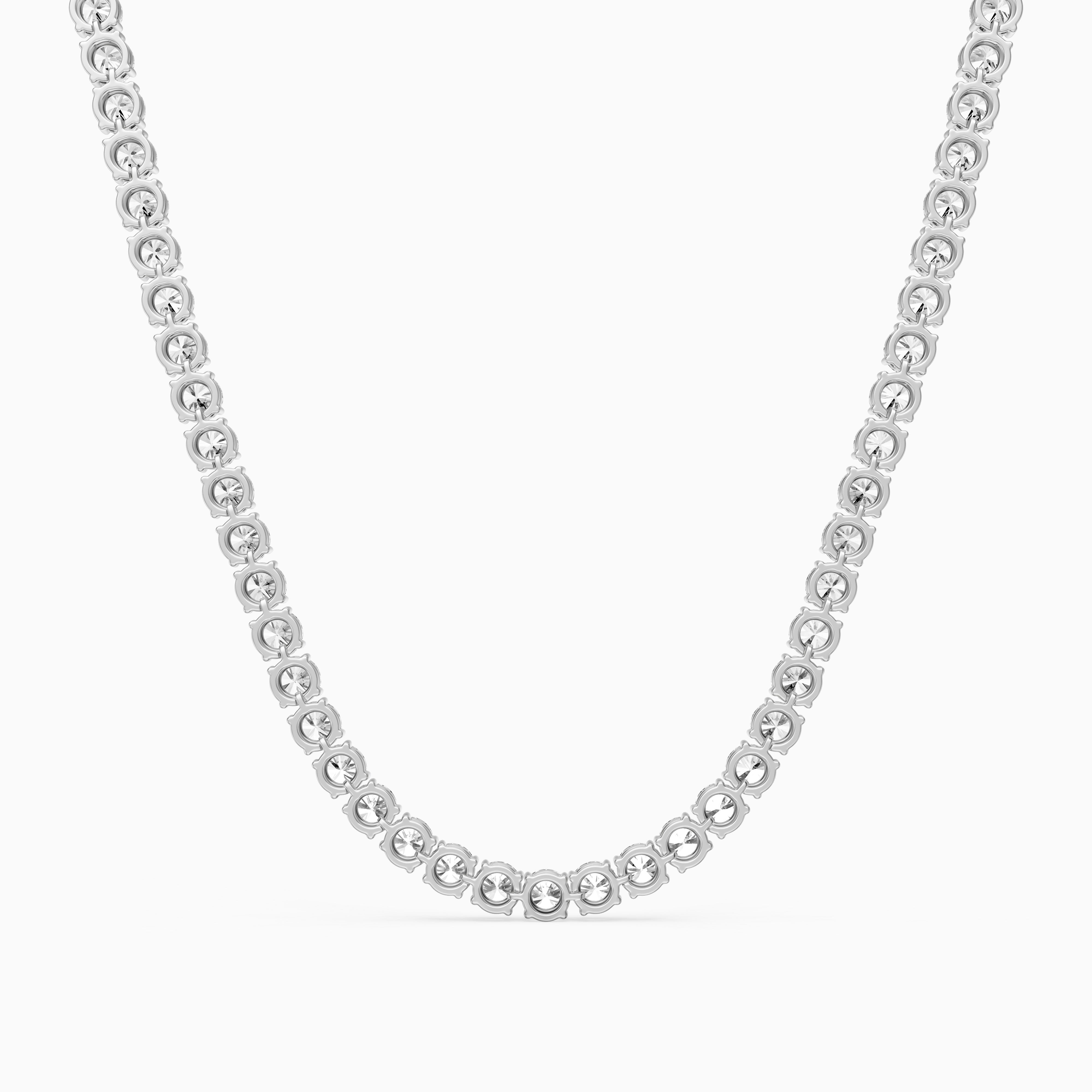 Eliana Round Cut Lab Grown Diamond Eternity Tennis Necklace