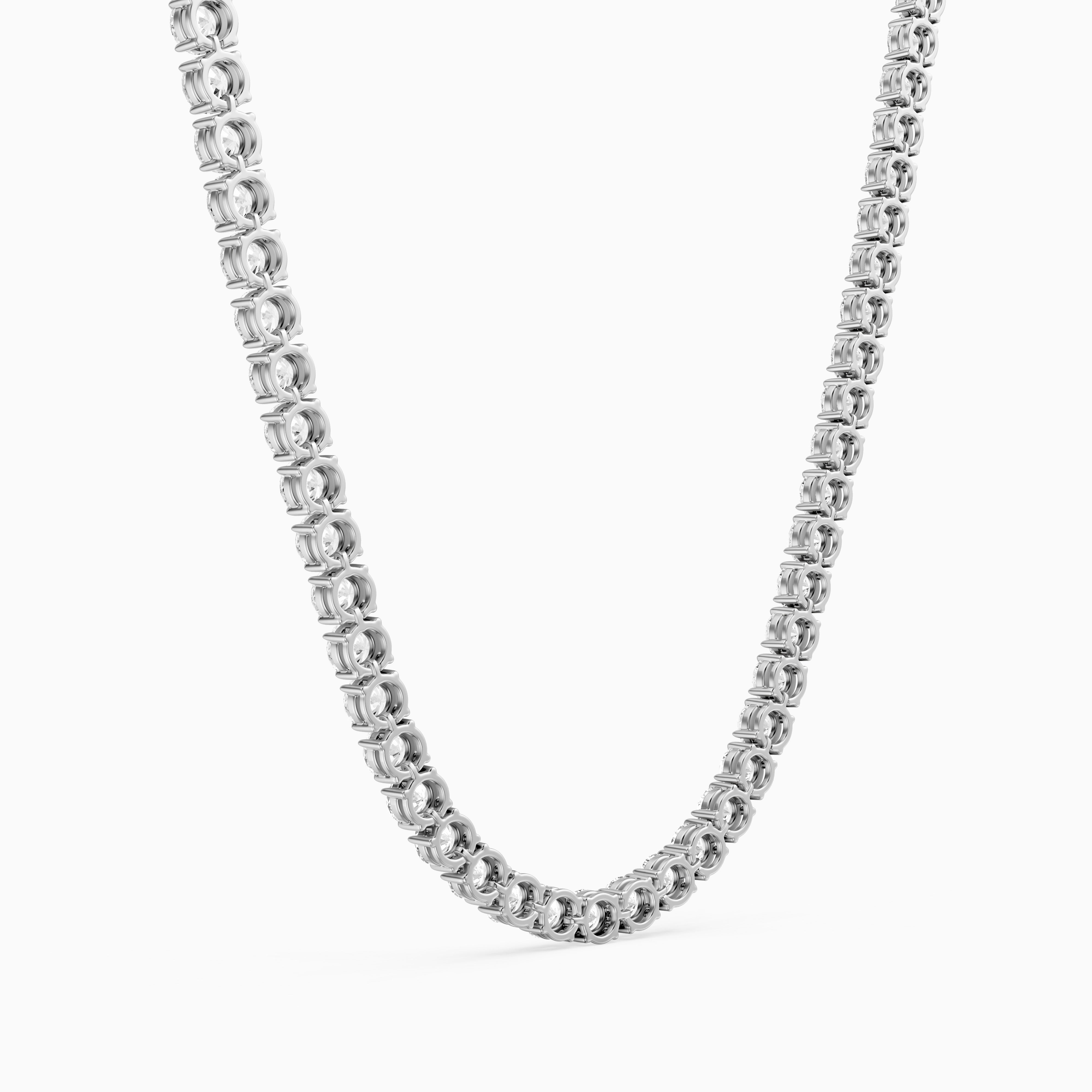 Eliana Round Cut Lab Grown Diamond Eternity Tennis Necklace
