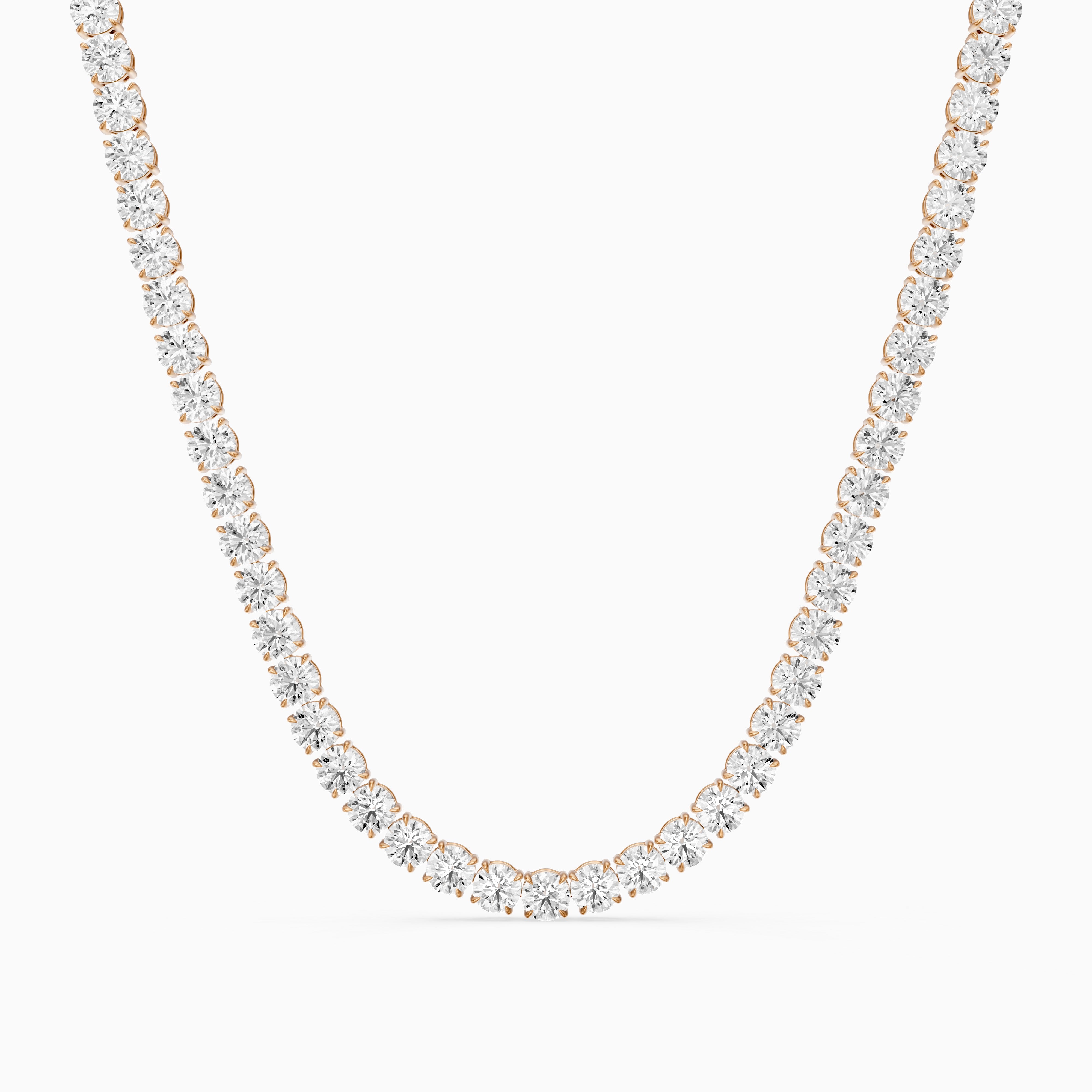 Eliana Round Cut Lab Grown Diamond Eternity Tennis Necklace