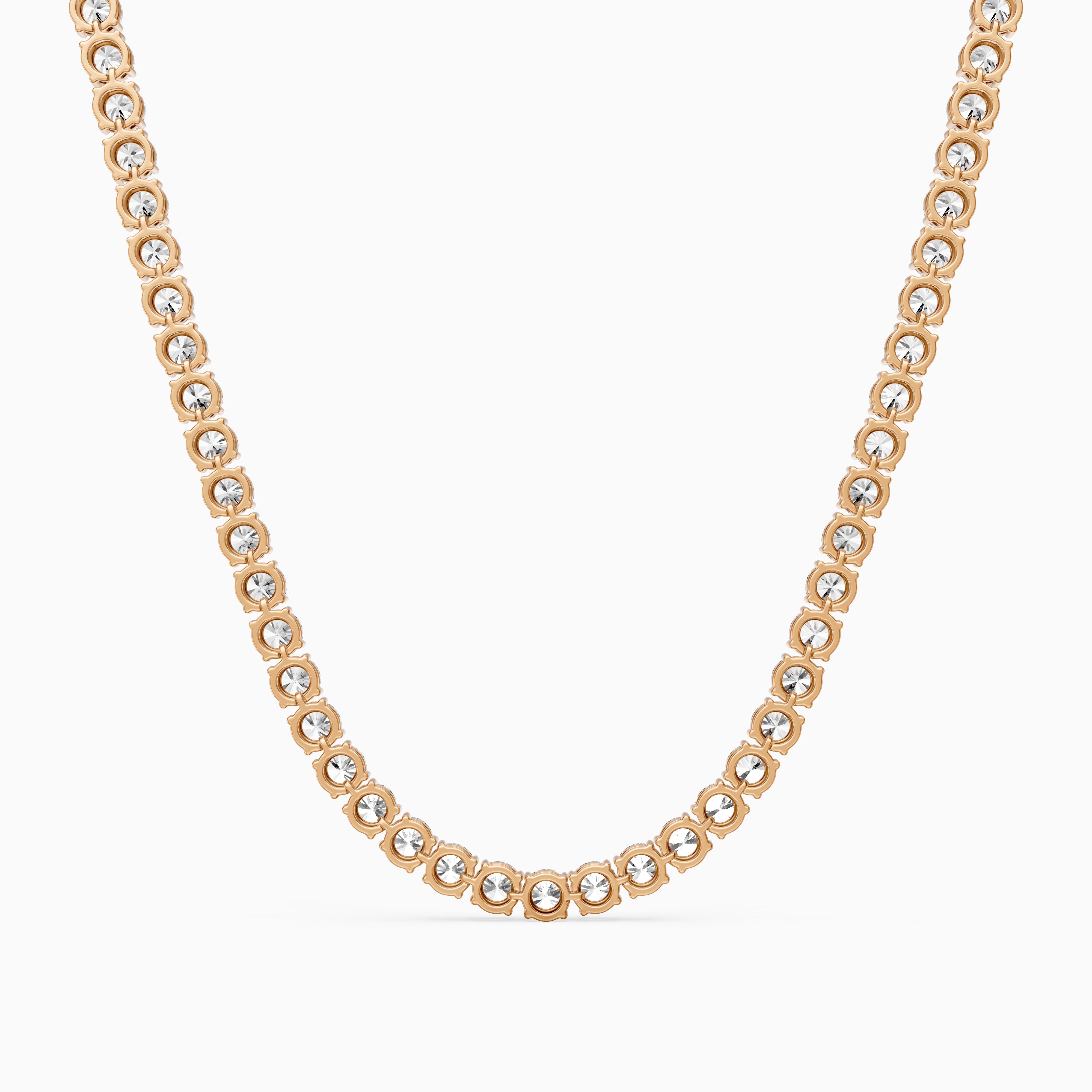 Eliana Round Cut Lab Grown Diamond Eternity Tennis Necklace