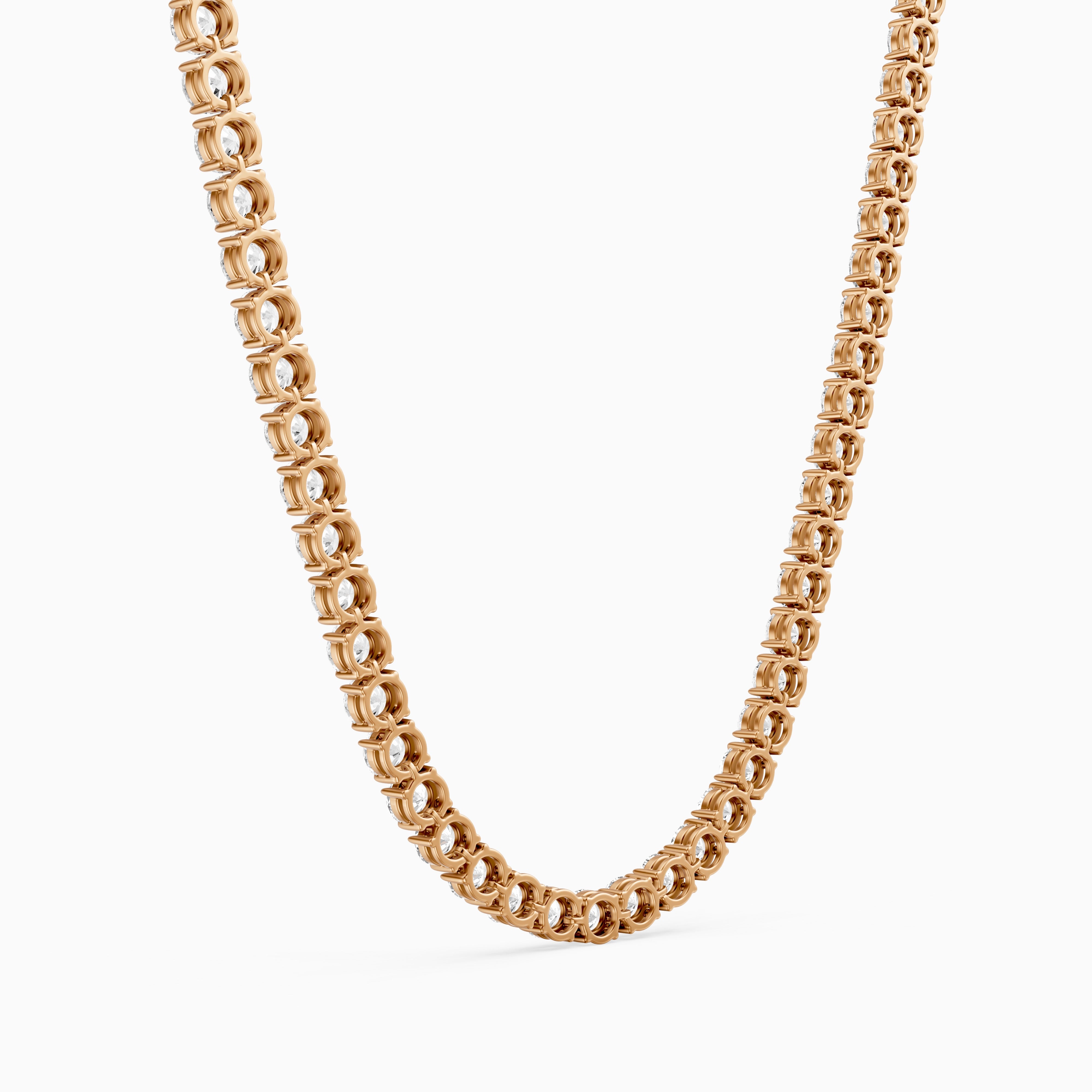 Eliana Round Cut Lab Grown Diamond Eternity Tennis Necklace