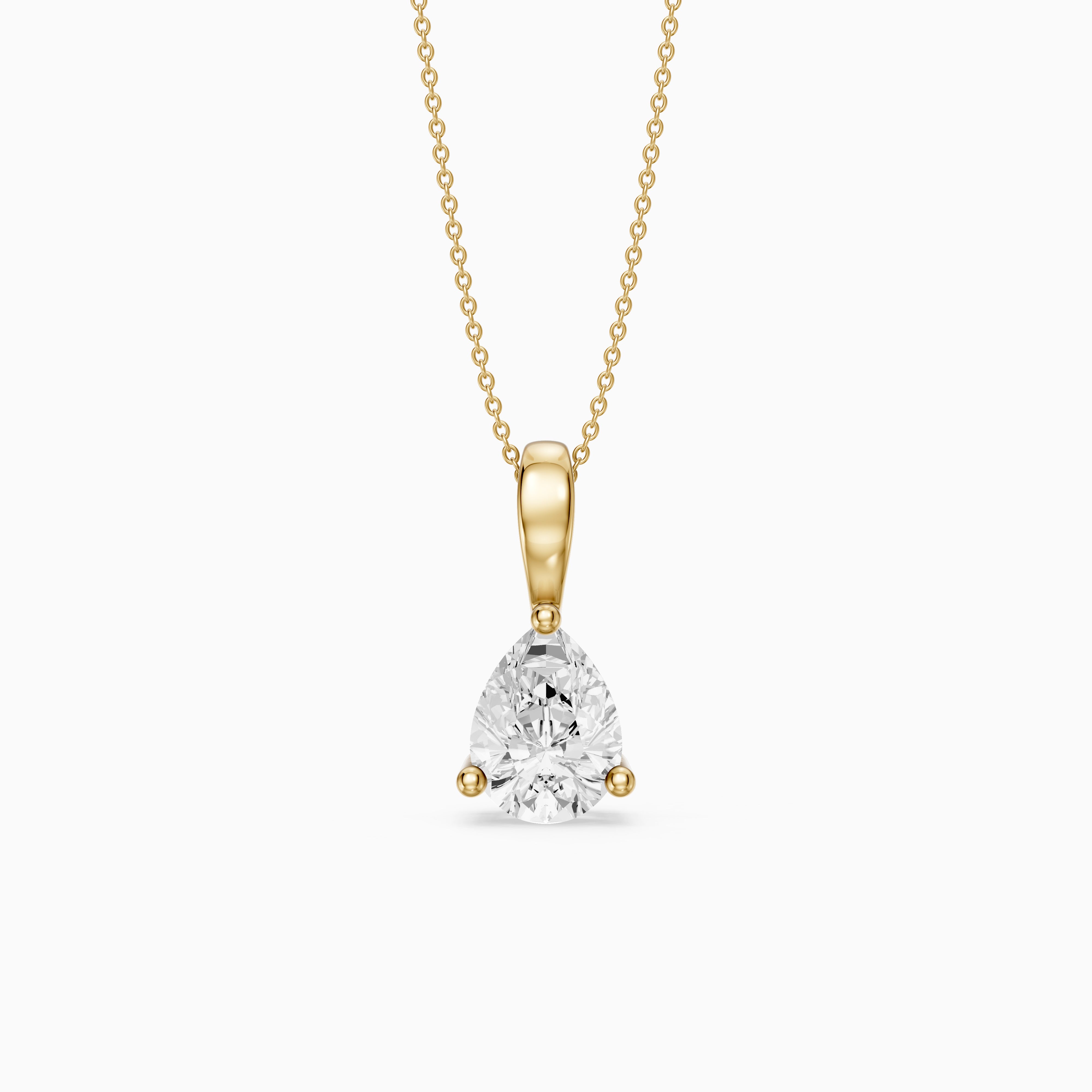 Amy Pear Shape Lab Grown Diamond Solitaire Pendant
