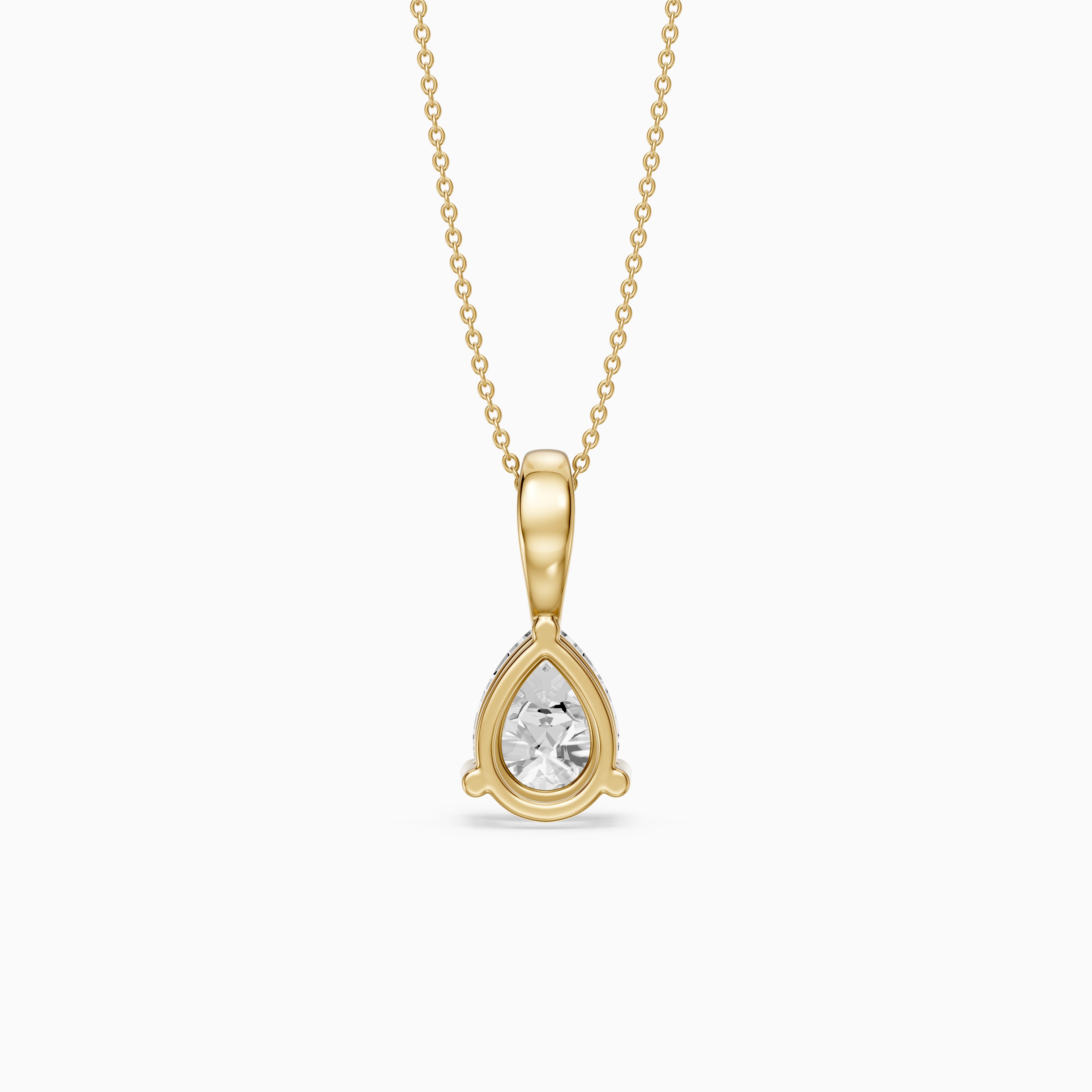 Amy Pear Shape Lab Grown Diamond Solitaire Pendant