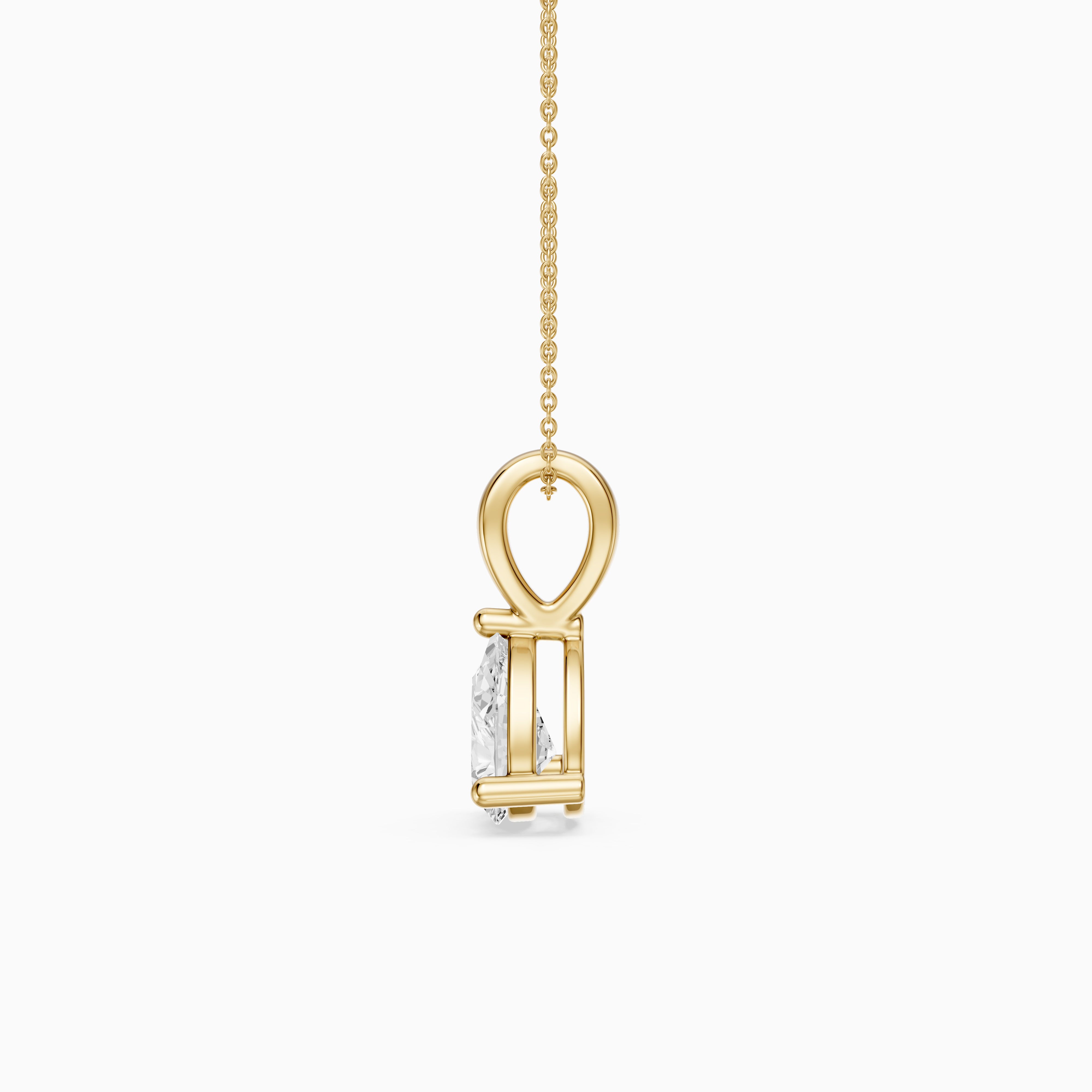 Amy Pear Shape Lab Grown Diamond Solitaire Pendant