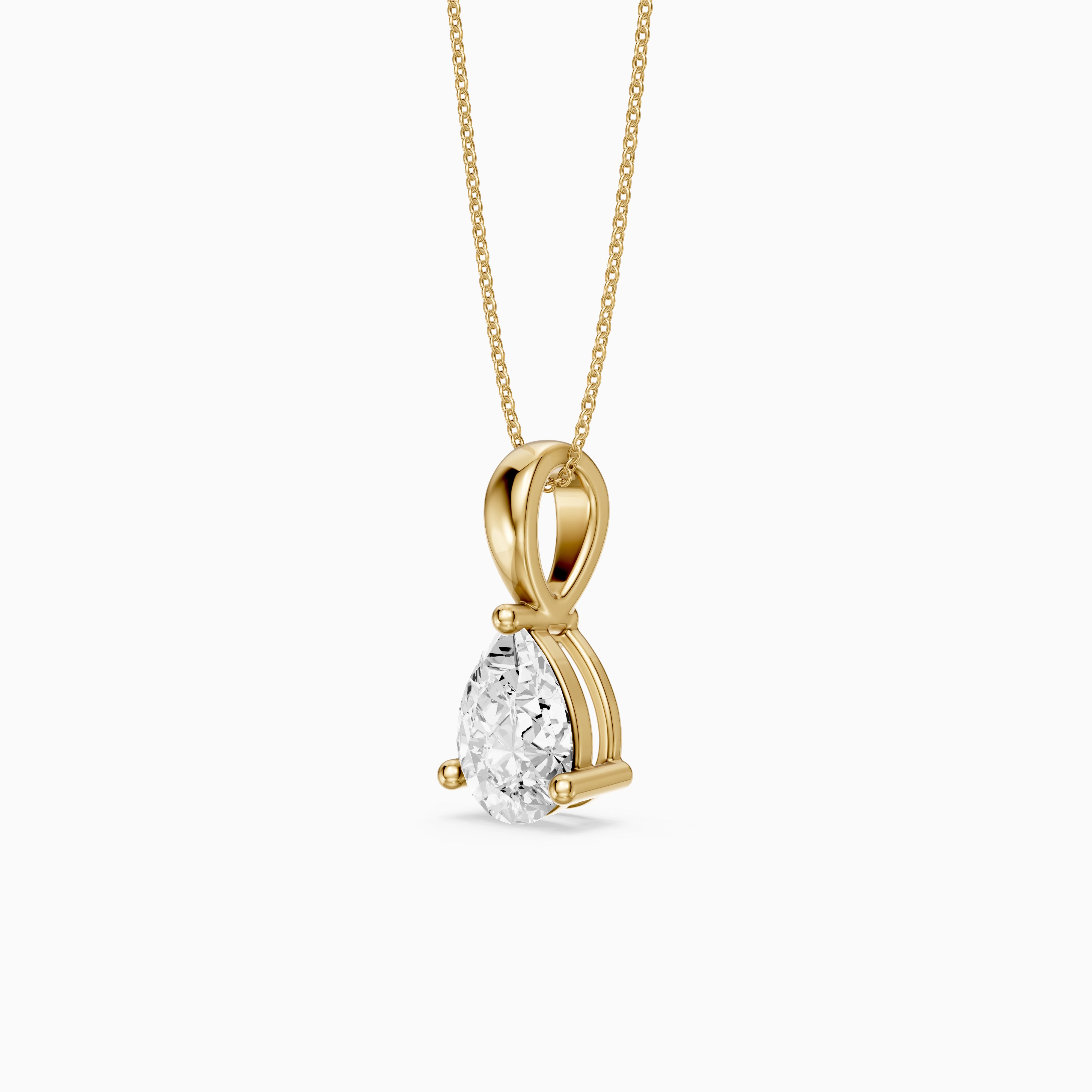Amy Pear Shape Lab Grown Diamond Solitaire Pendant