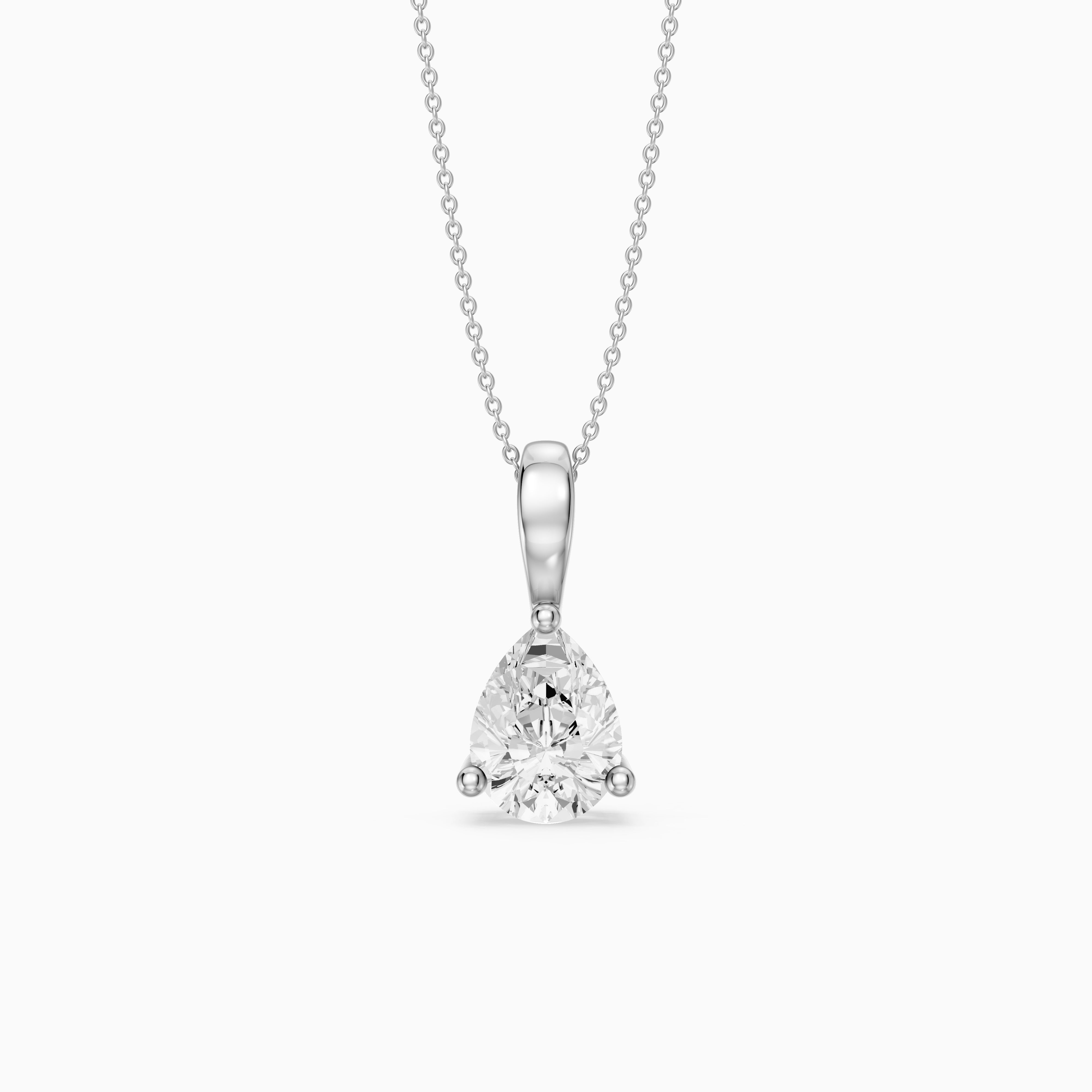 Amy Pear Shape Lab Grown Diamond Solitaire Pendant