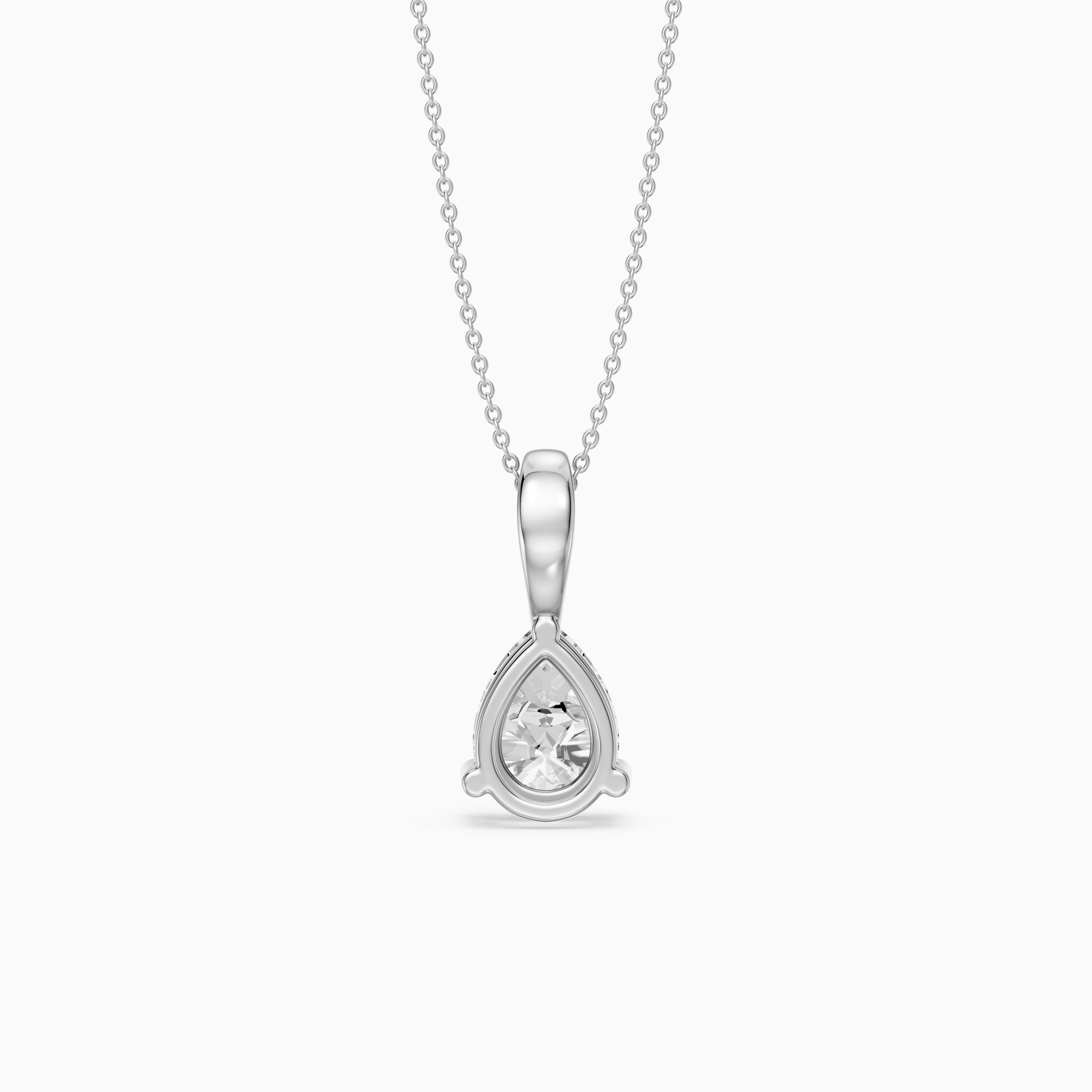 Amy Pear Shape Lab Grown Diamond Solitaire Pendant