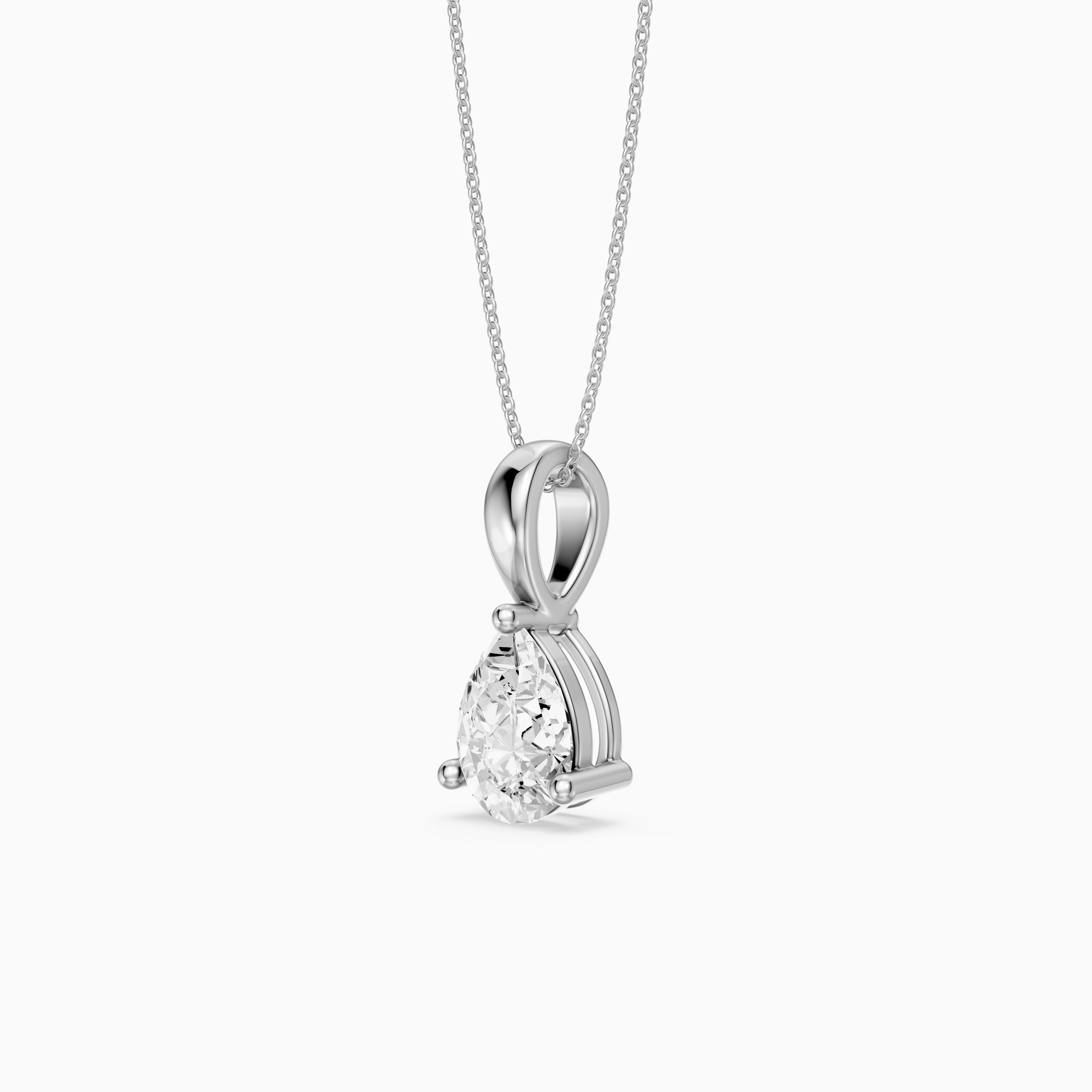 Amy Pear Shape Lab Grown Diamond Solitaire Pendant