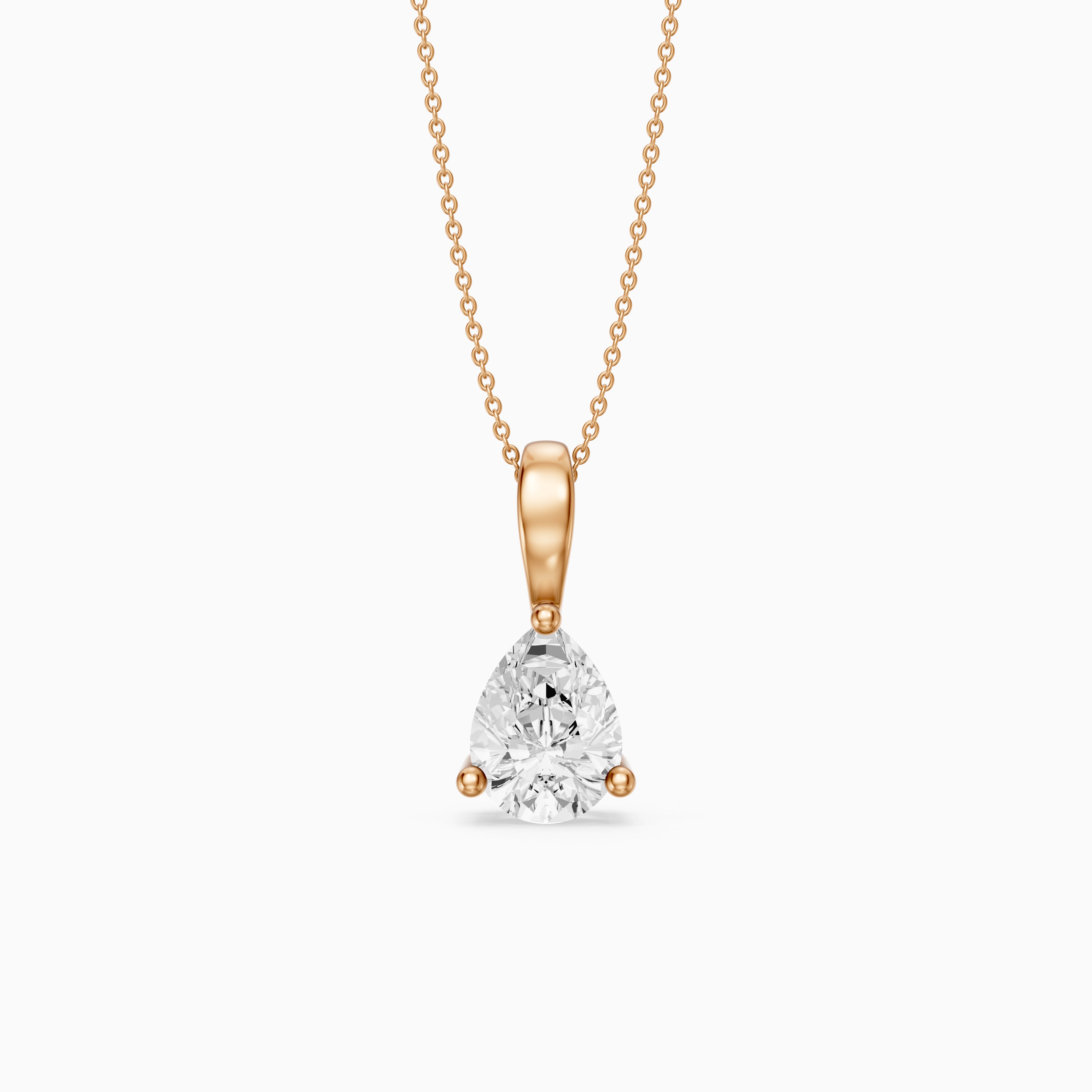 Amy Pear Shape Lab Grown Diamond Solitaire Pendant