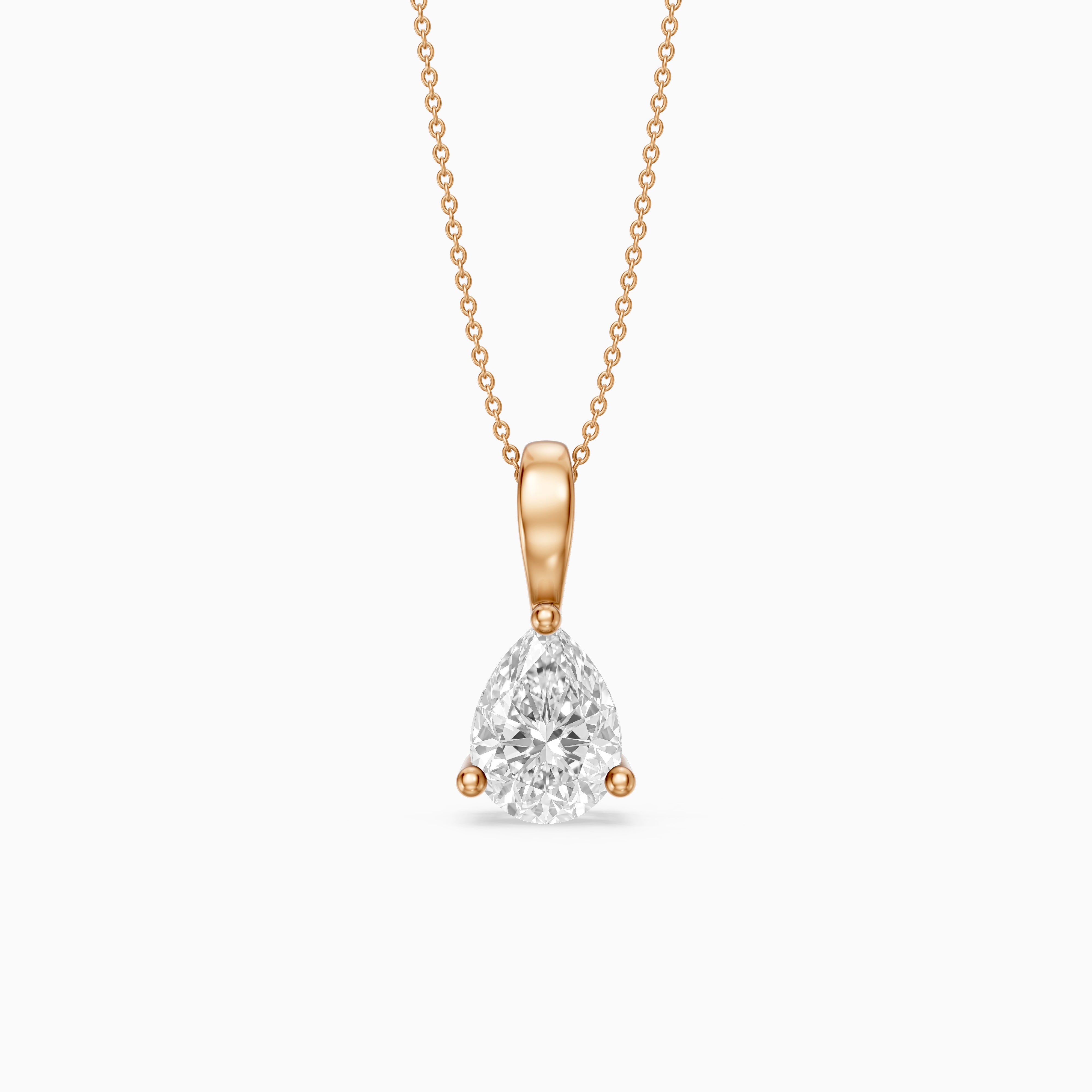 Amy Pear Shape Lab Grown Diamond Solitaire Pendant