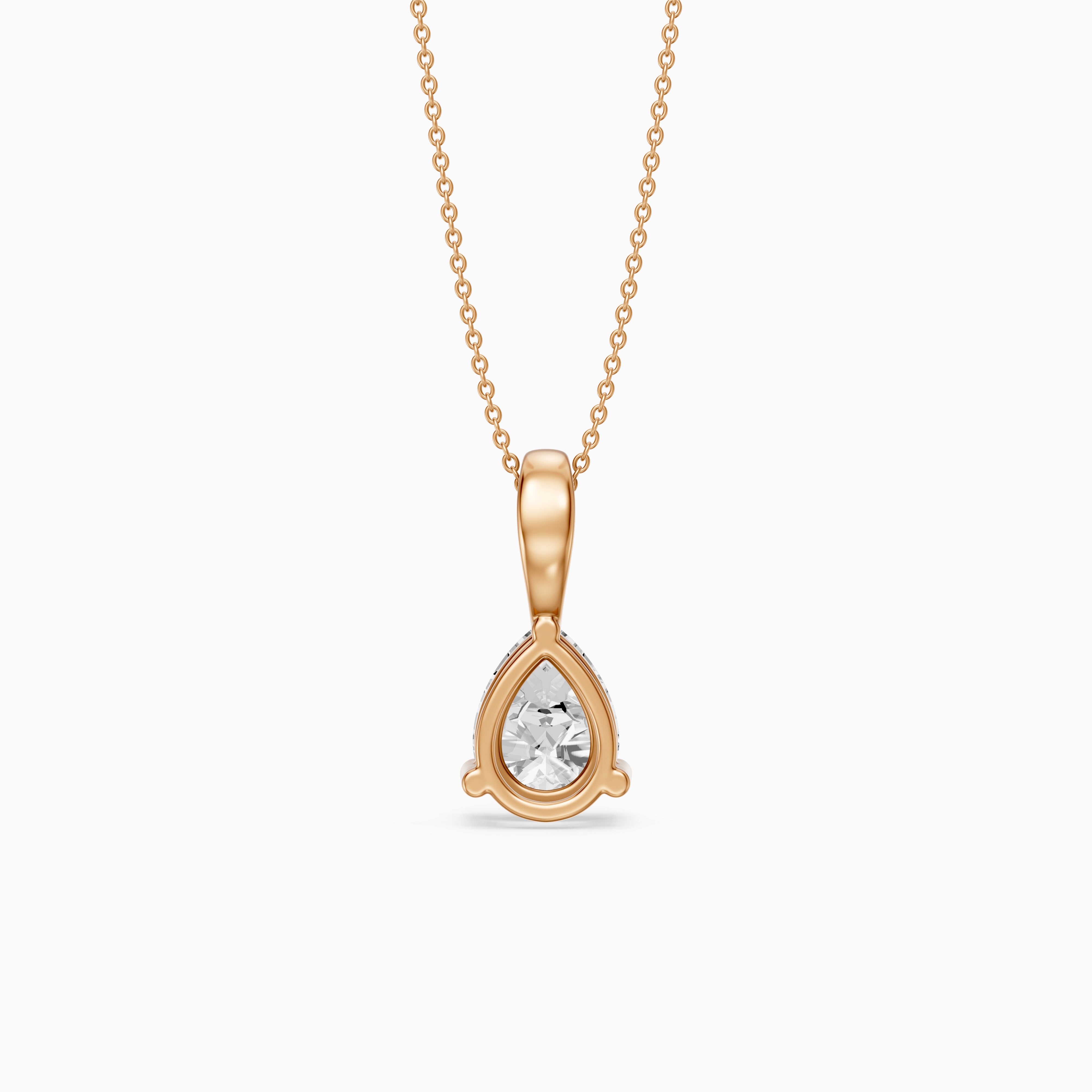 Amy Pear Shape Lab Grown Diamond Solitaire Pendant