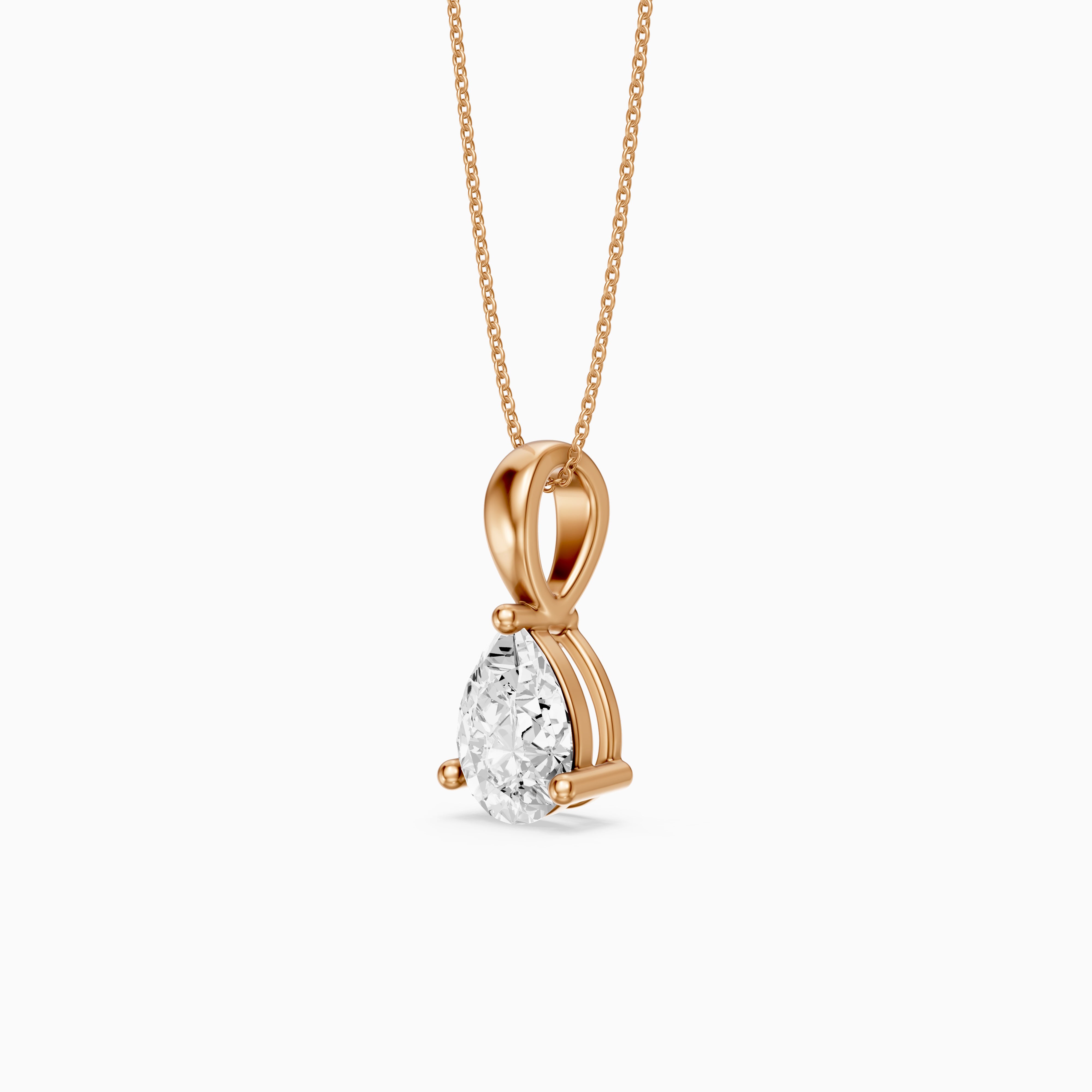 Amy Pear Shape Lab Grown Diamond Solitaire Pendant