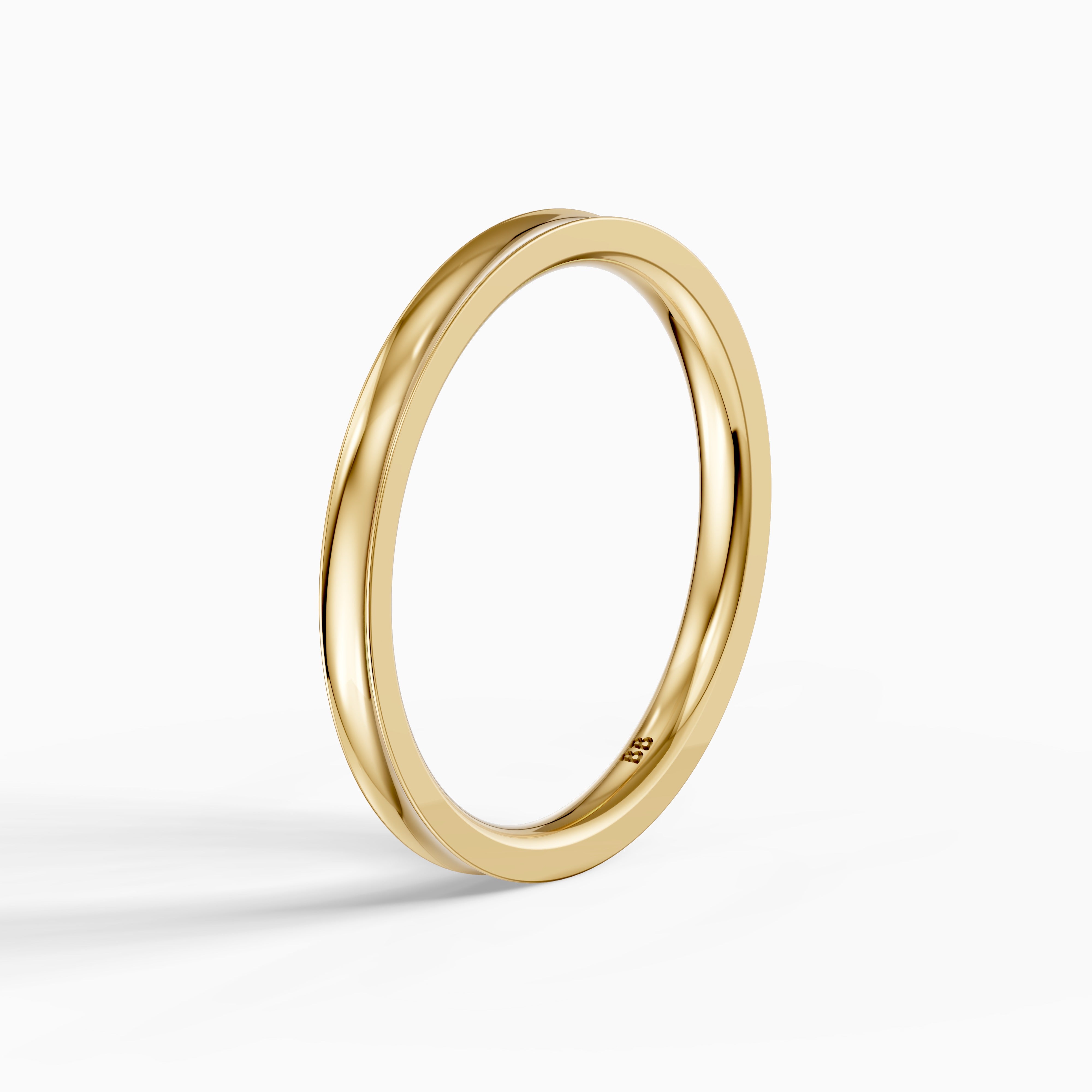 Kinsley Concave Plain Wedding Band