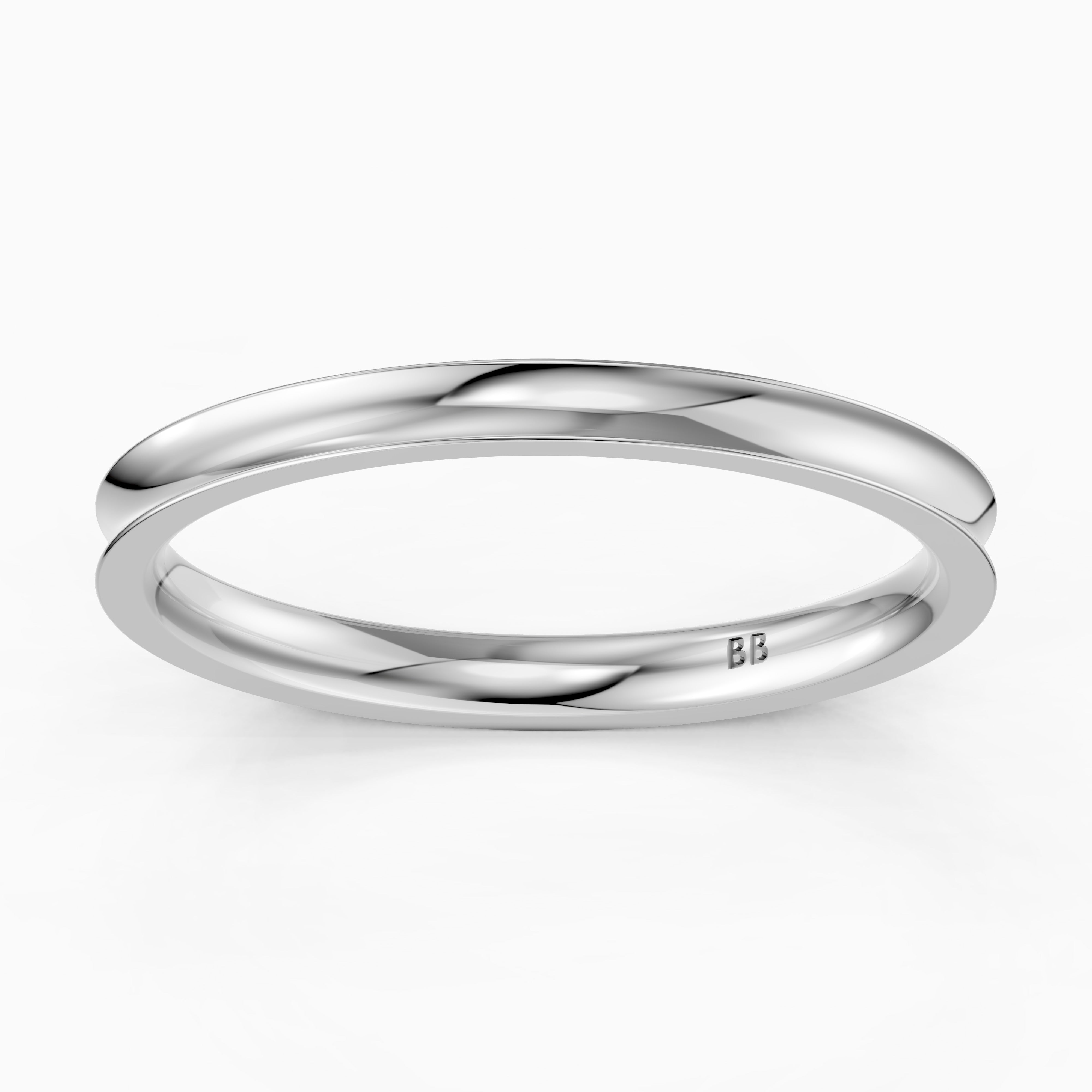 Kinsley Concave Plain Wedding Band