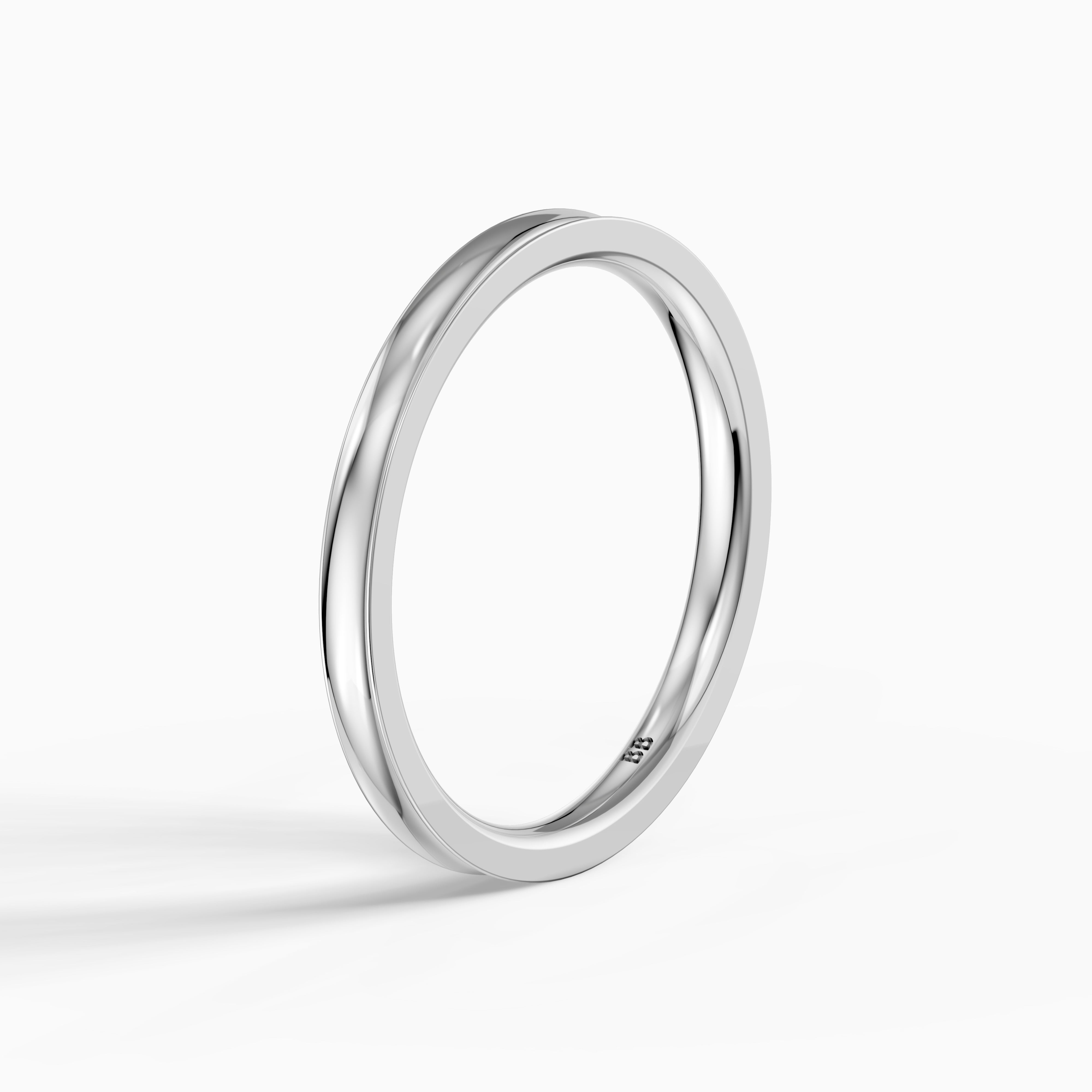 Kinsley Concave Plain Wedding Band
