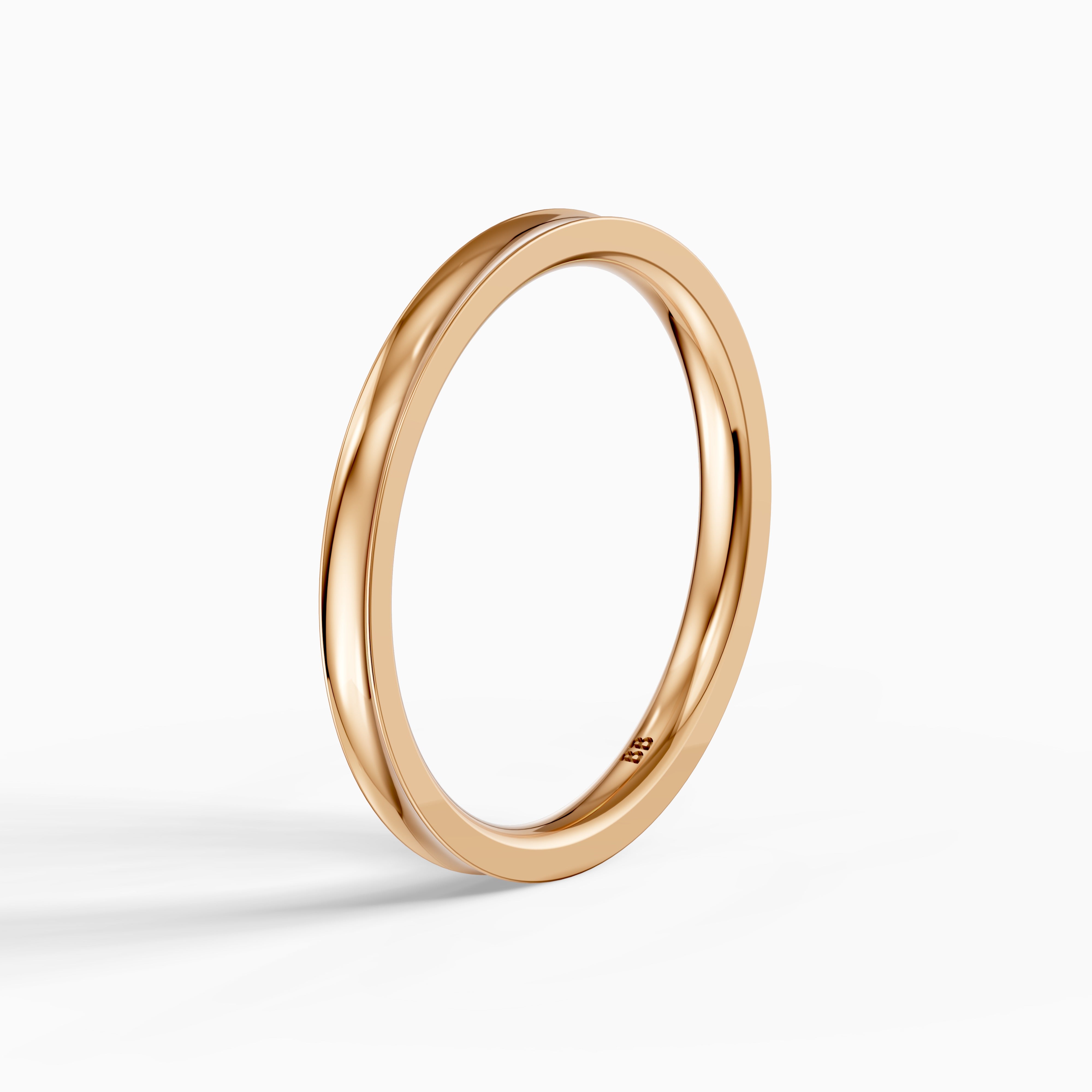 Kinsley Concave Plain Wedding Band