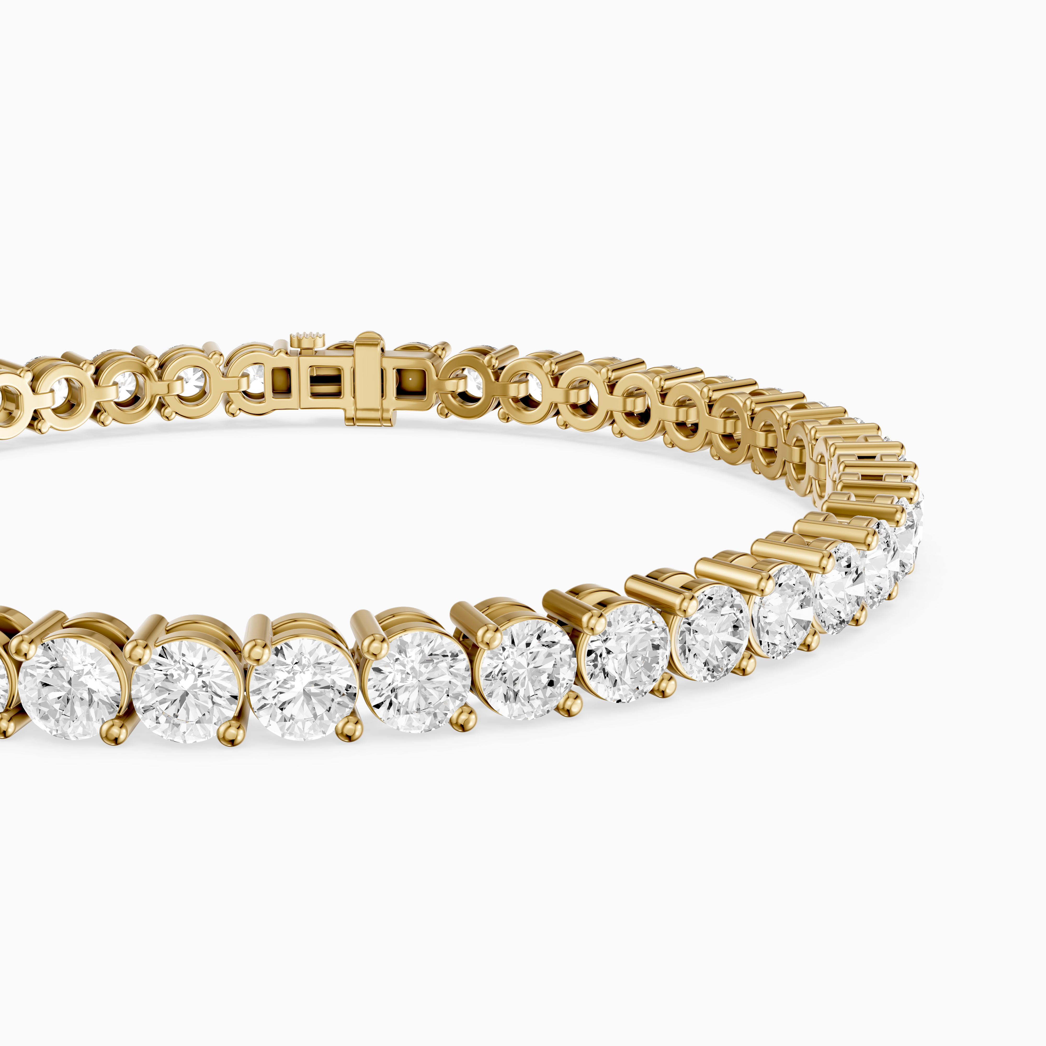 Manon Round Lab Grown Diamond Two Prong Tennis Bracelet