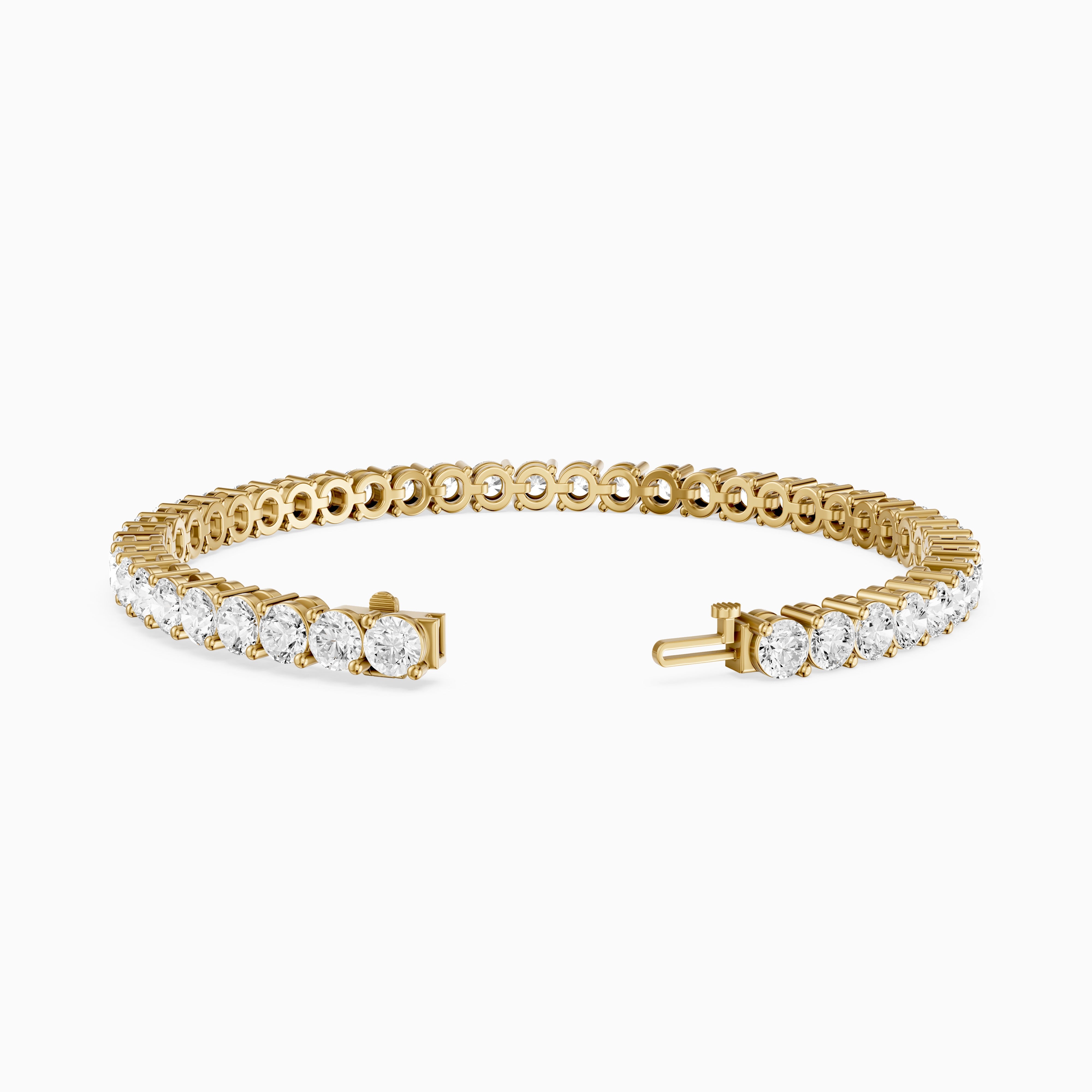Manon Round Lab Grown Diamond Two Prong Tennis Bracelet